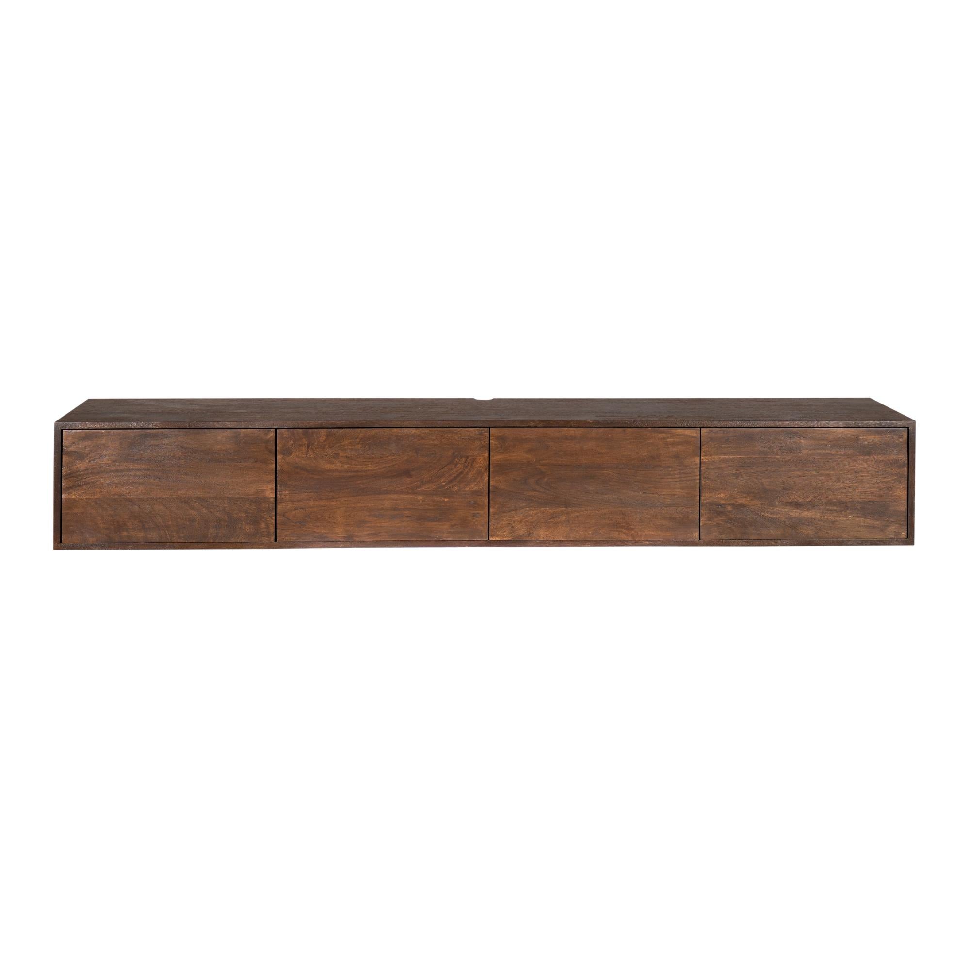 Zwevend tv meubel Vision bruin | 200 cm