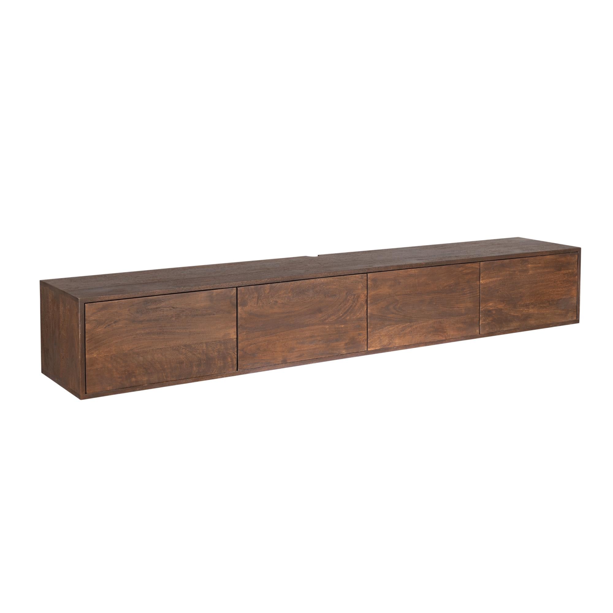 Zwevend tv meubel Vision bruin | 200 cm
