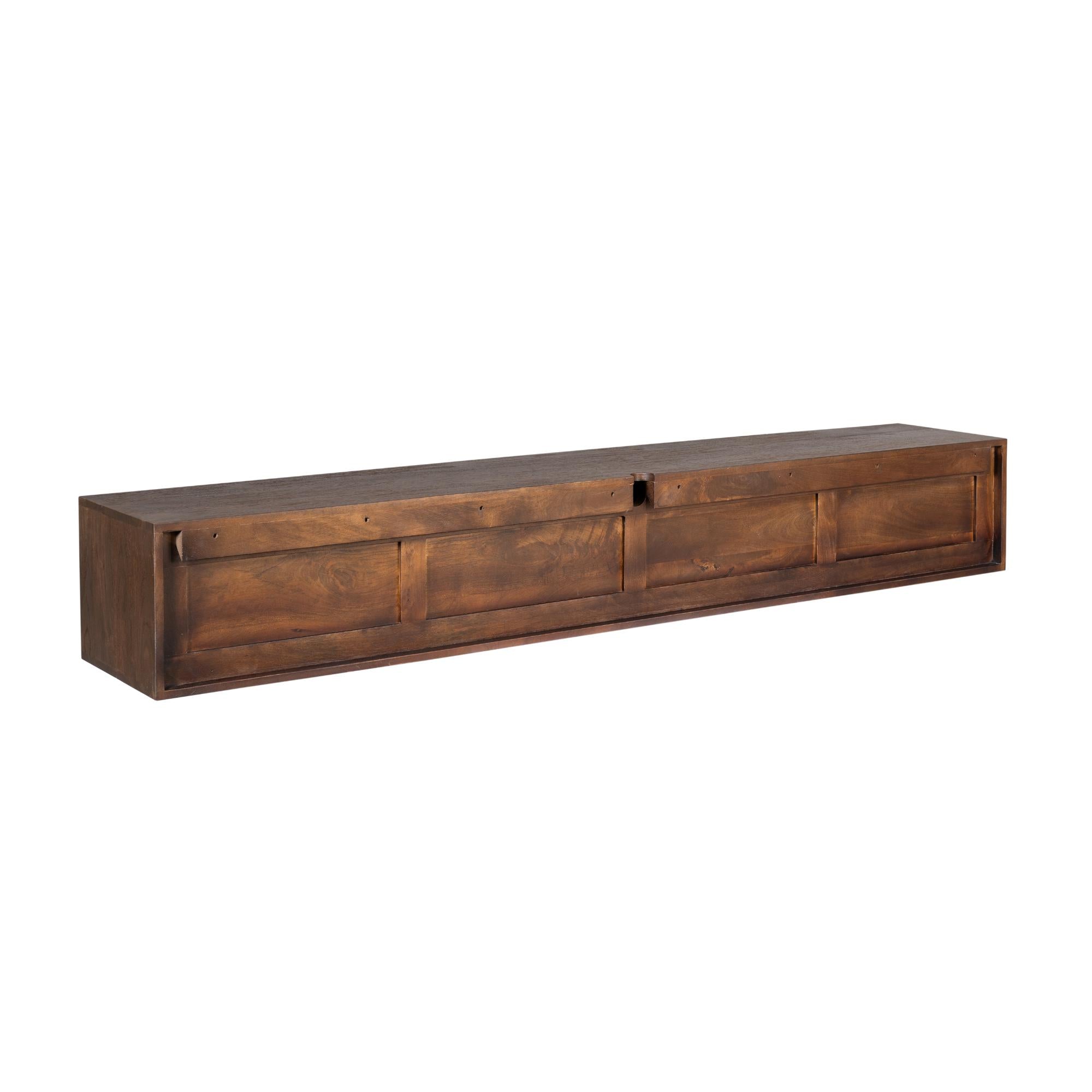 Zwevend tv meubel Vision bruin | 200 cm