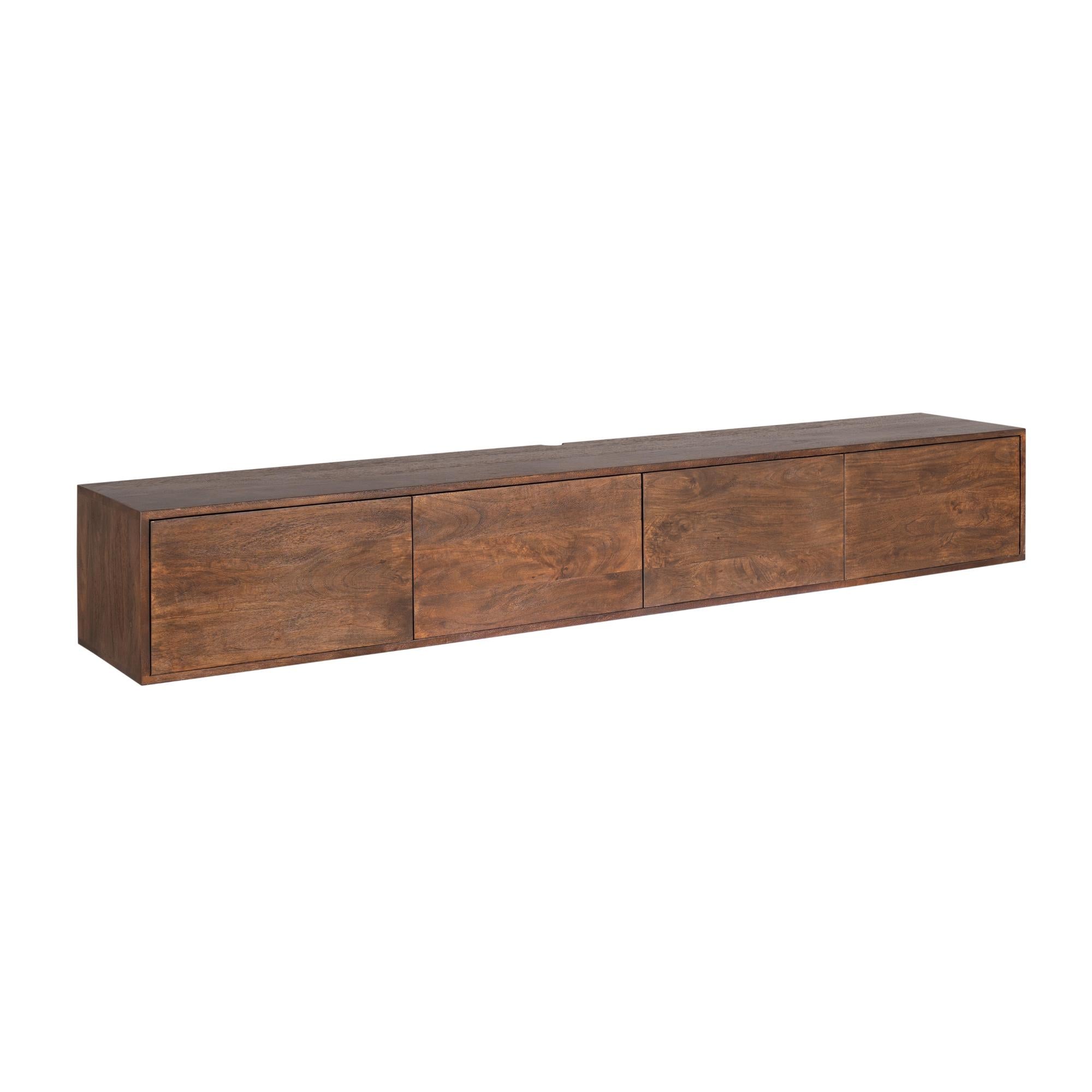 Zwevend tv meubel Vision bruin | 240 cm
