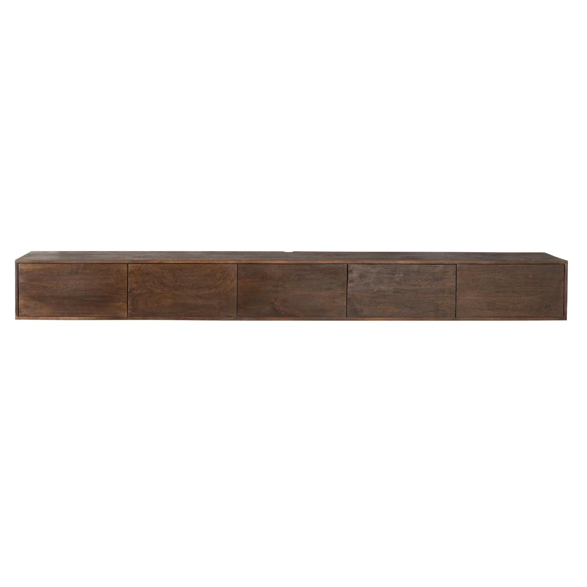 Zwevend tv meubel Vision Brown | 280 cm