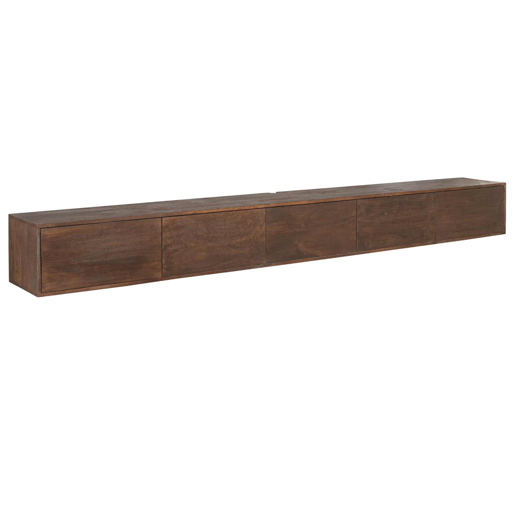 Zwevend tv meubel Vision Brown | 280 cm