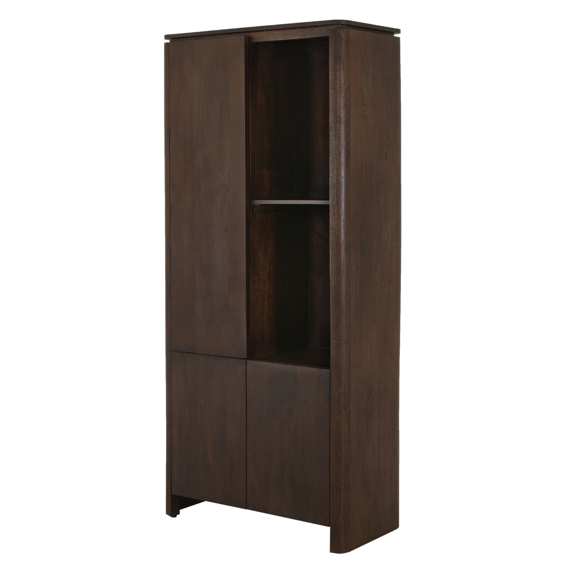 Vakkenkast Dallas Bruin Mangohout 90 cm