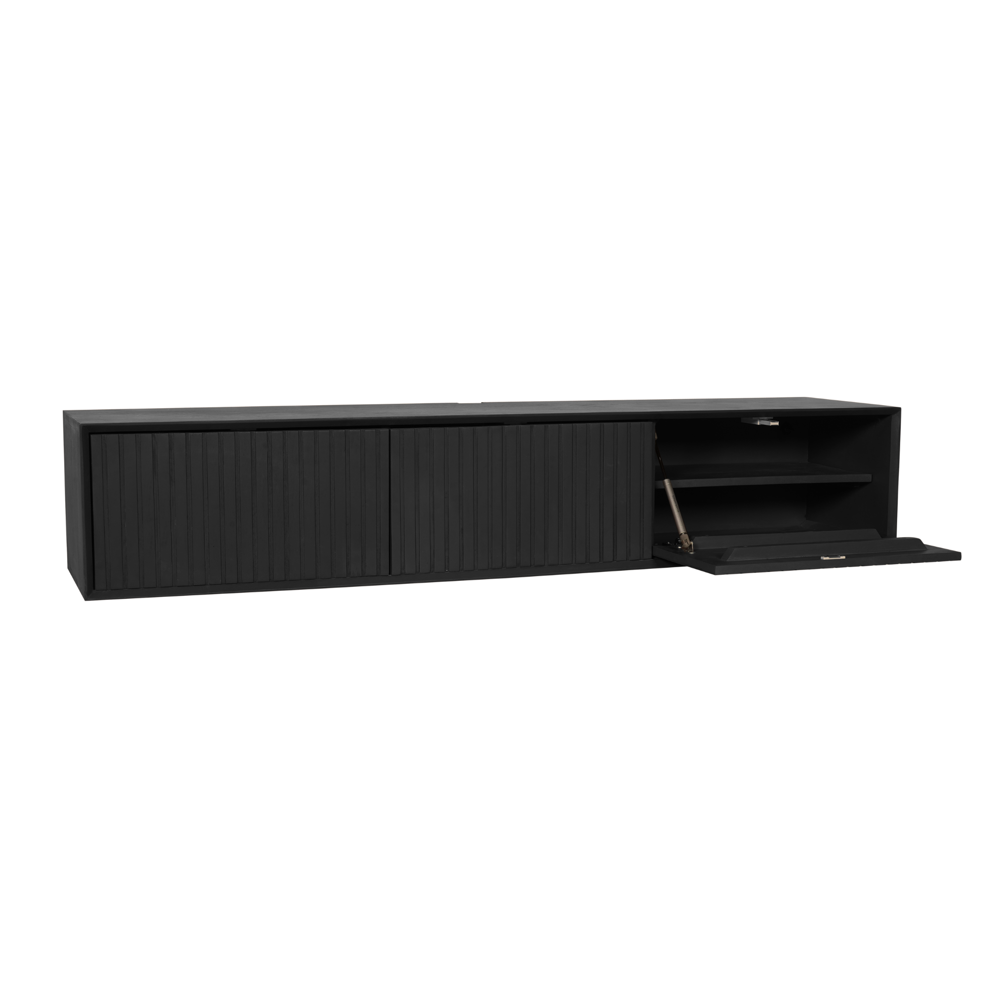 Zwevend tv meubel Madison zwart | 160 cm