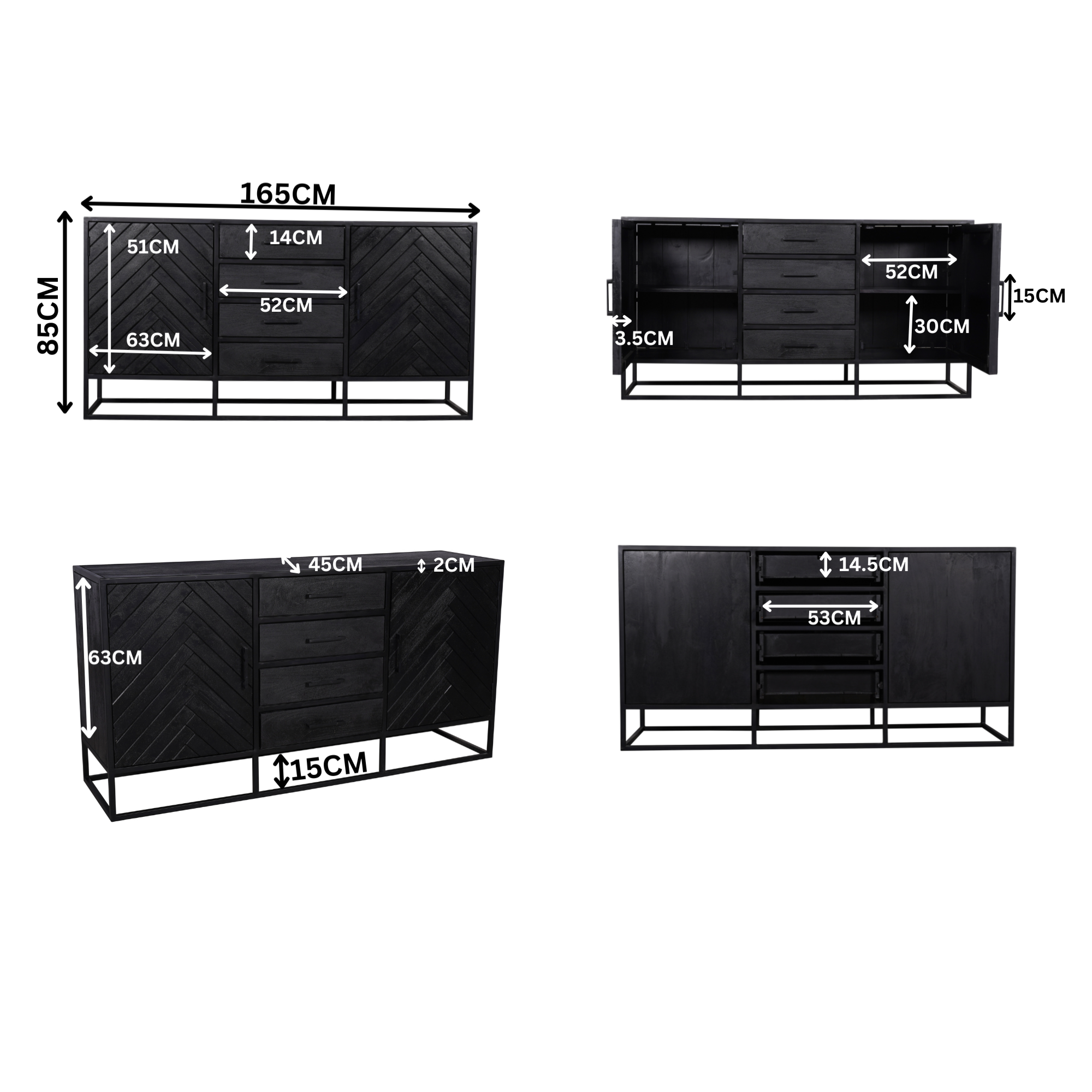 Dressoir New York | 165 cm