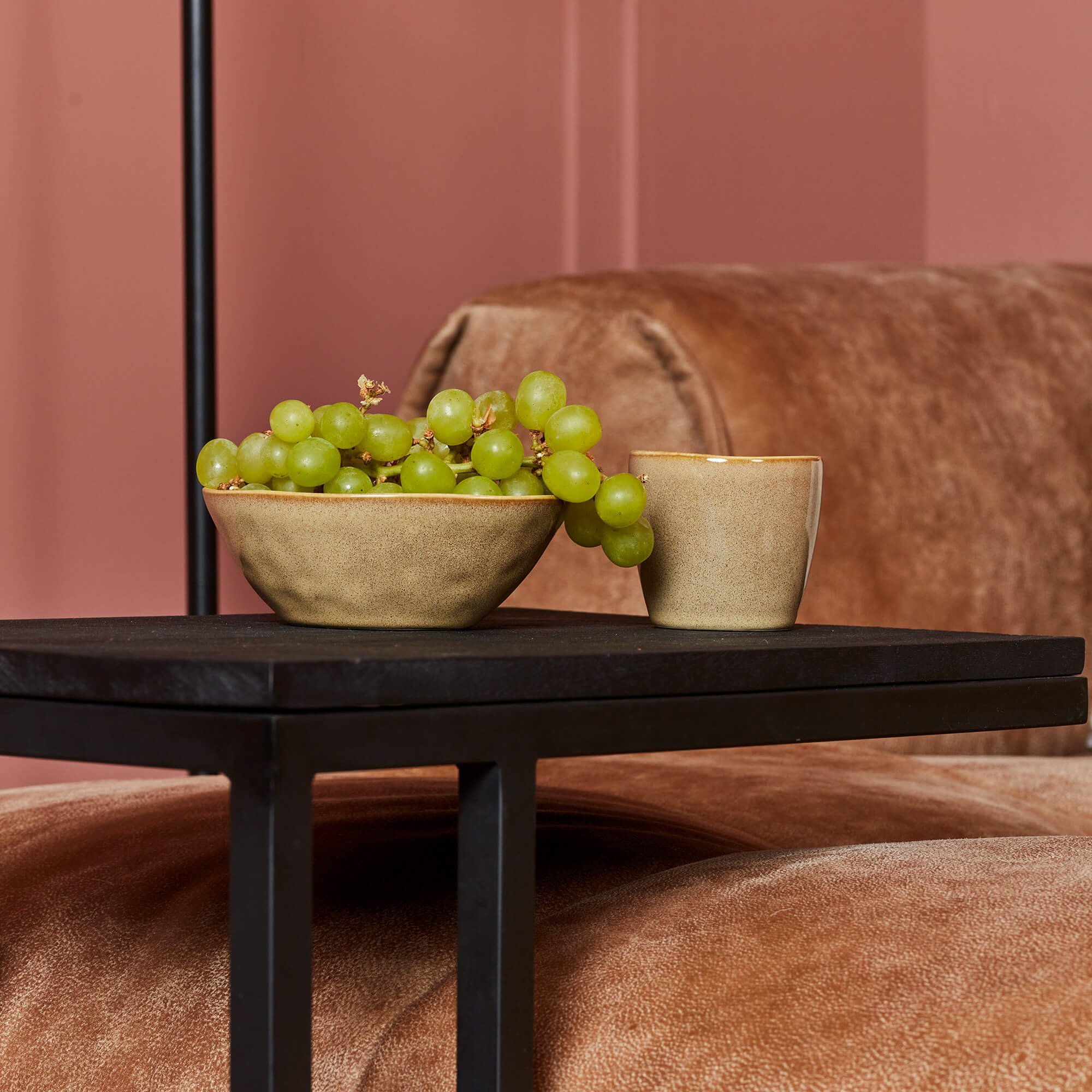 Bijzettafel | Zwart mangohout