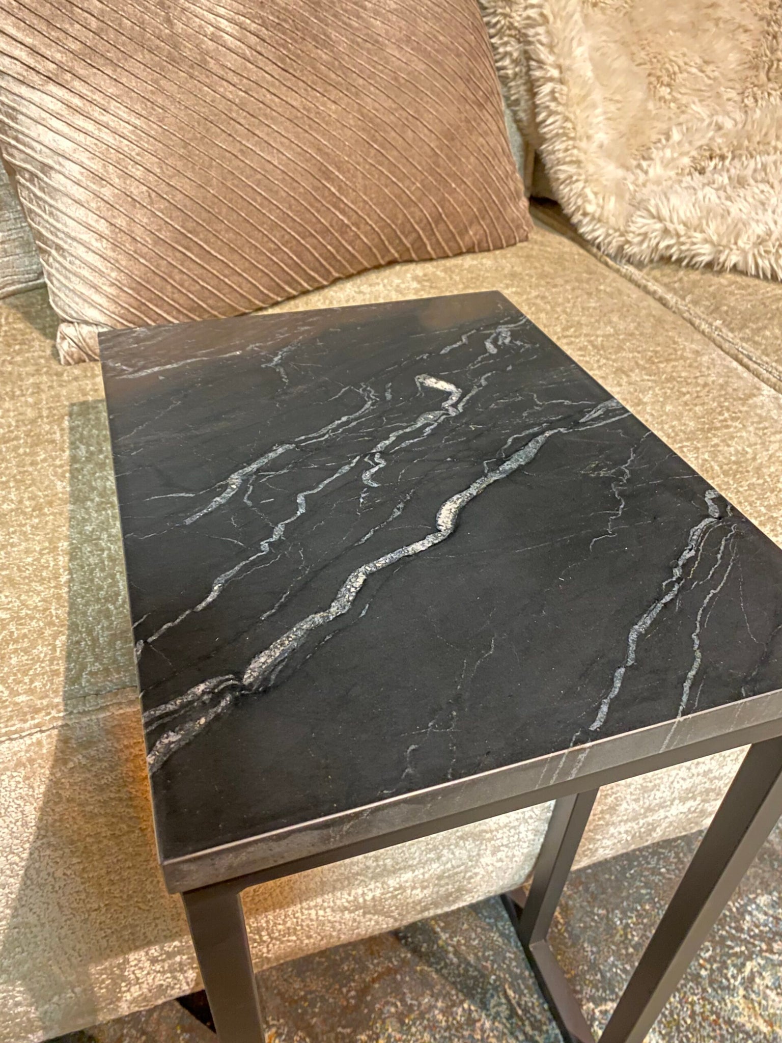 Bijzettafel Nova | Black marble