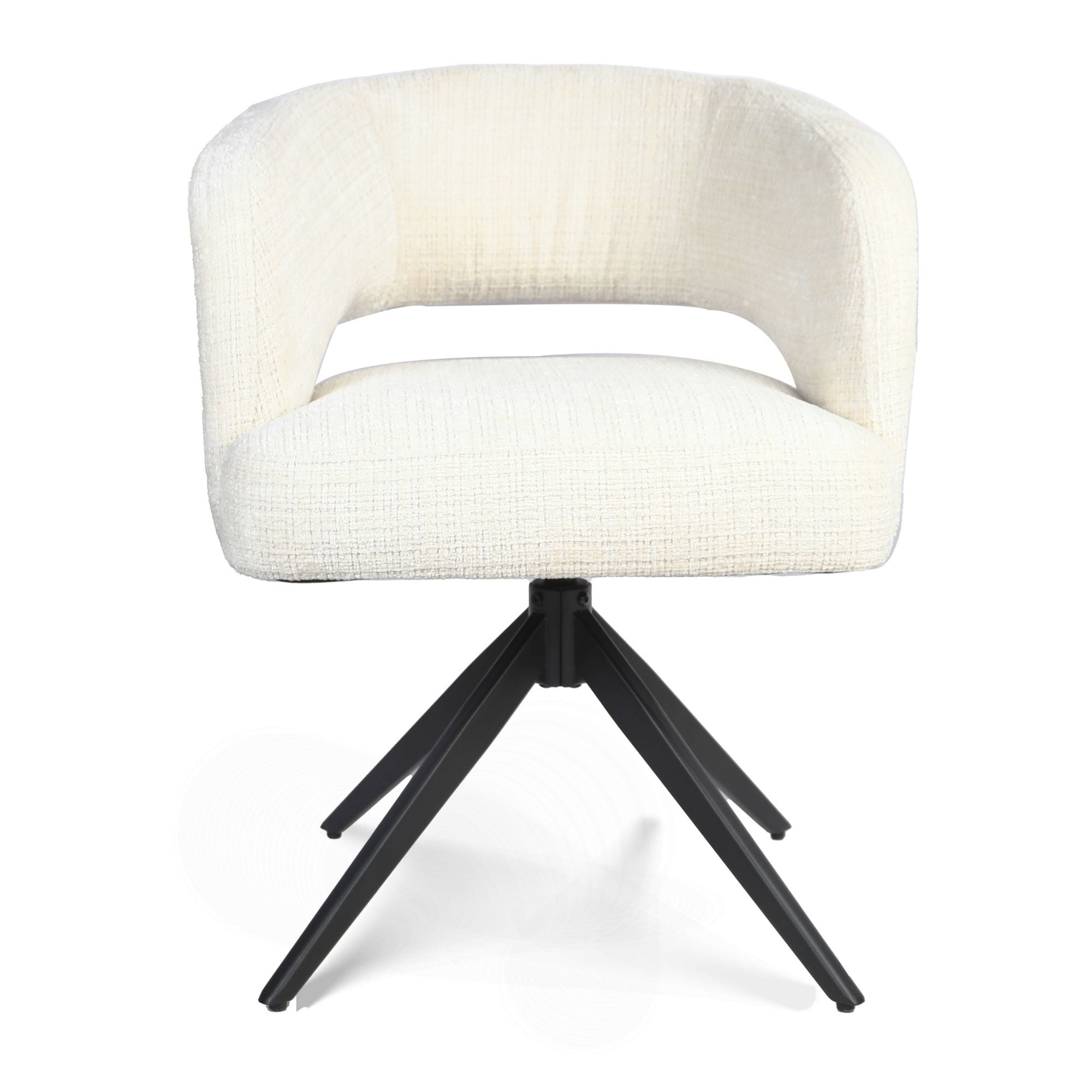 Eetkamerstoel Demi | Off White | Poot Black