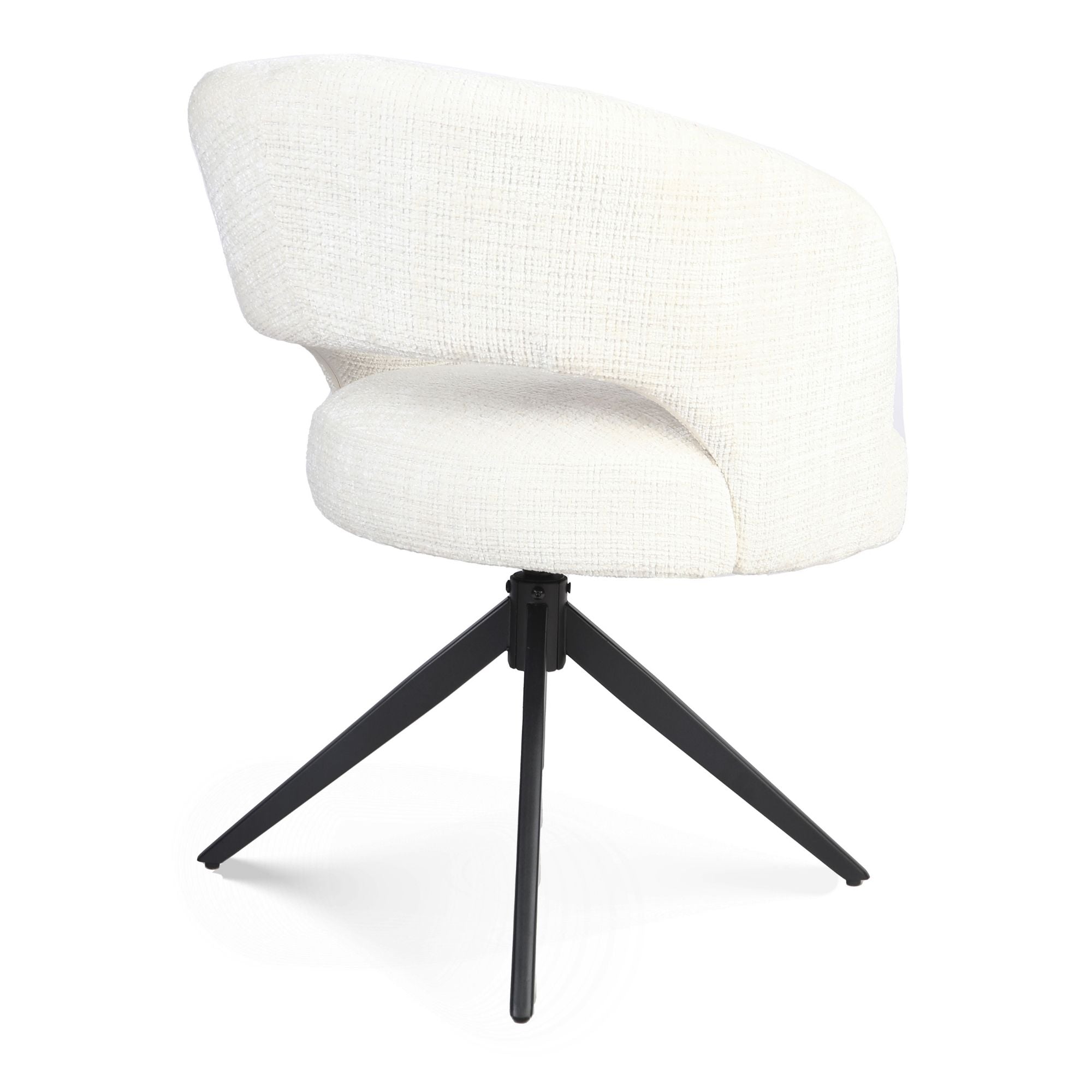 Eetkamerstoel Demi | Off White | Poot Black