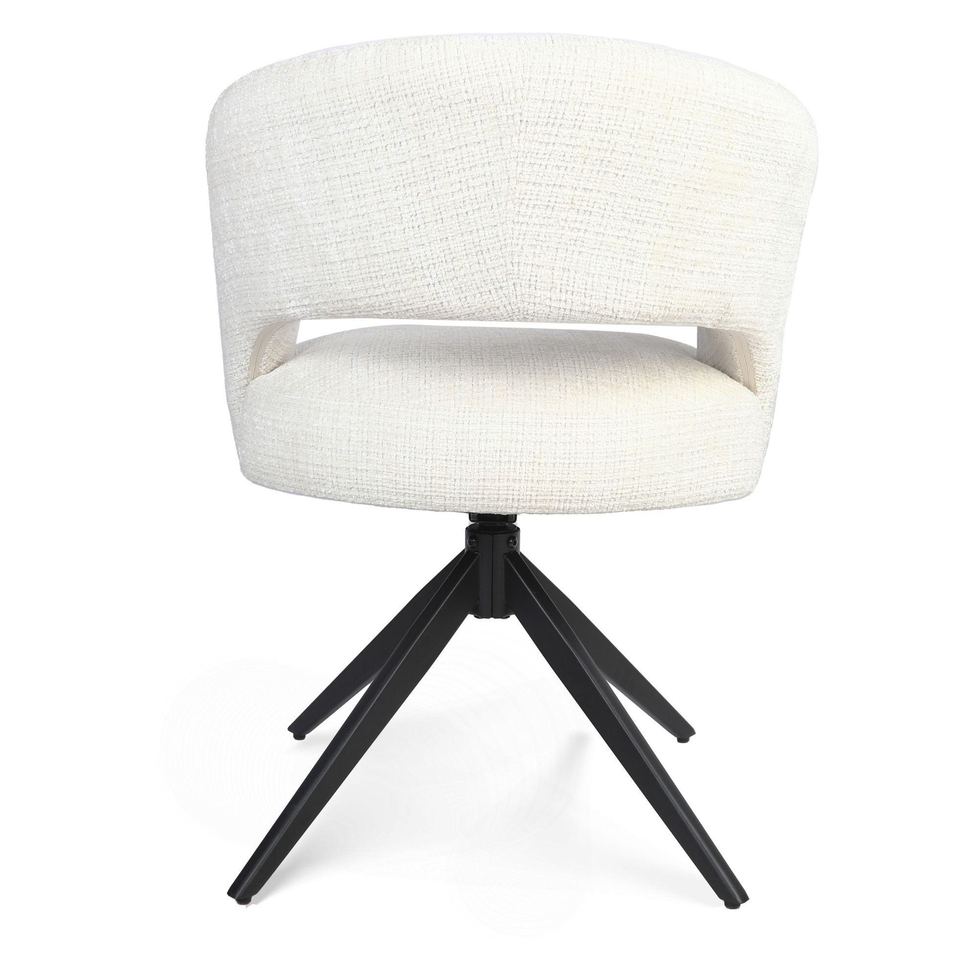 Eetkamerstoel Demi | Off White | Poot Black
