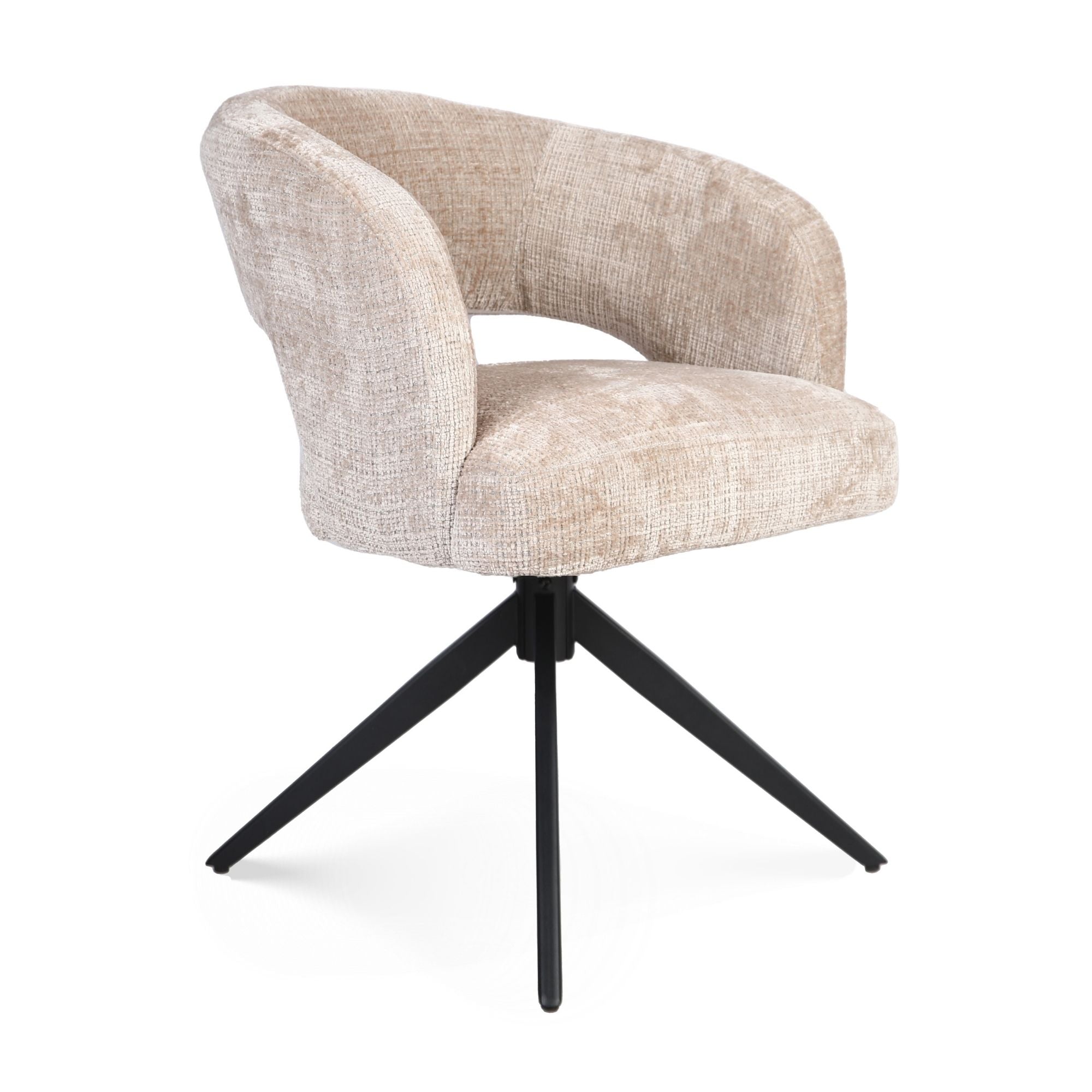 Eetkamerstoel Demi | Beige | Poot Black