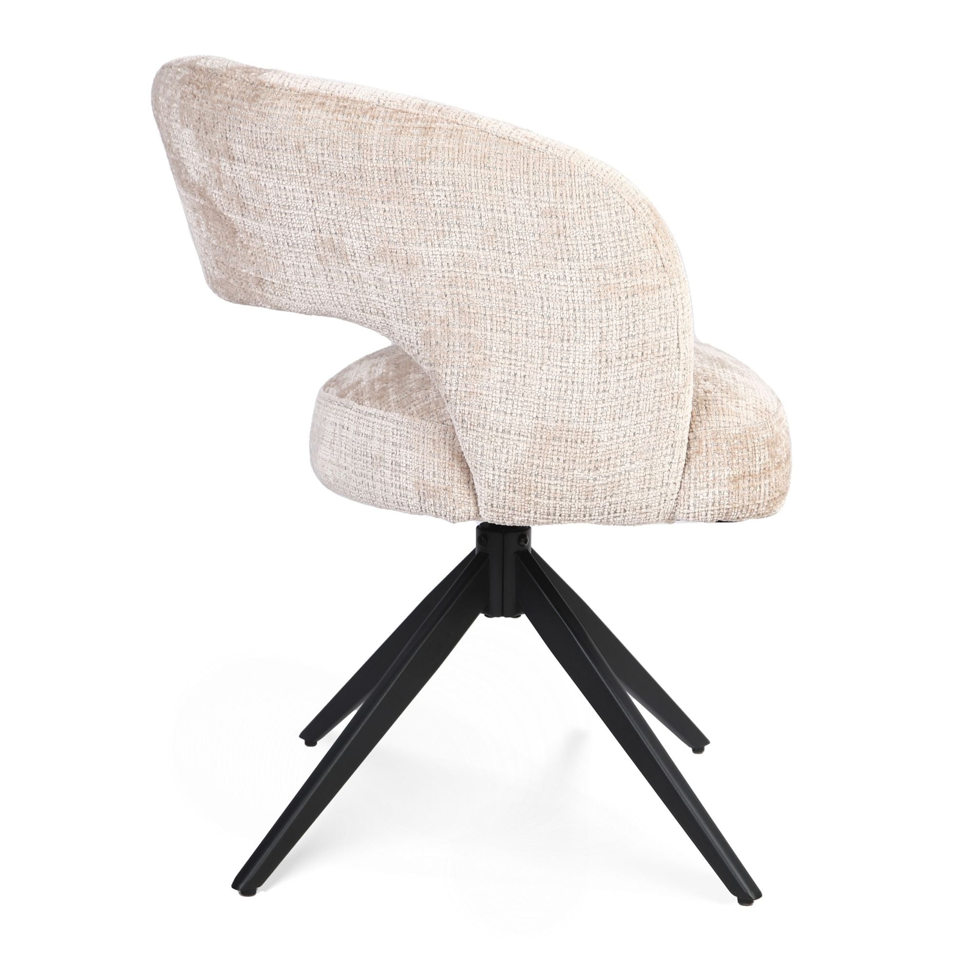 Eetkamerstoel Demi | Beige | Poot Black