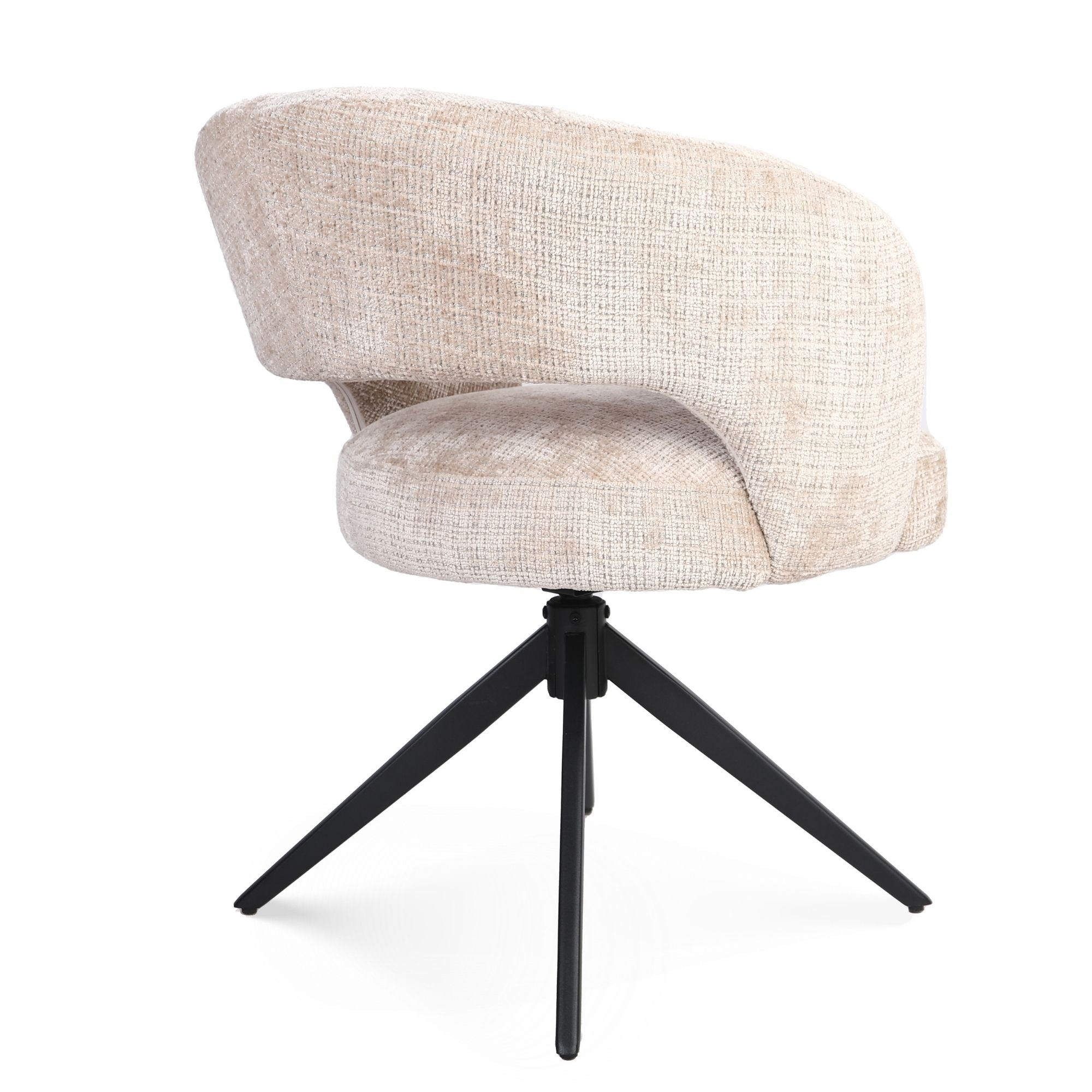 Eetkamerstoel Demi | Beige | Poot Black