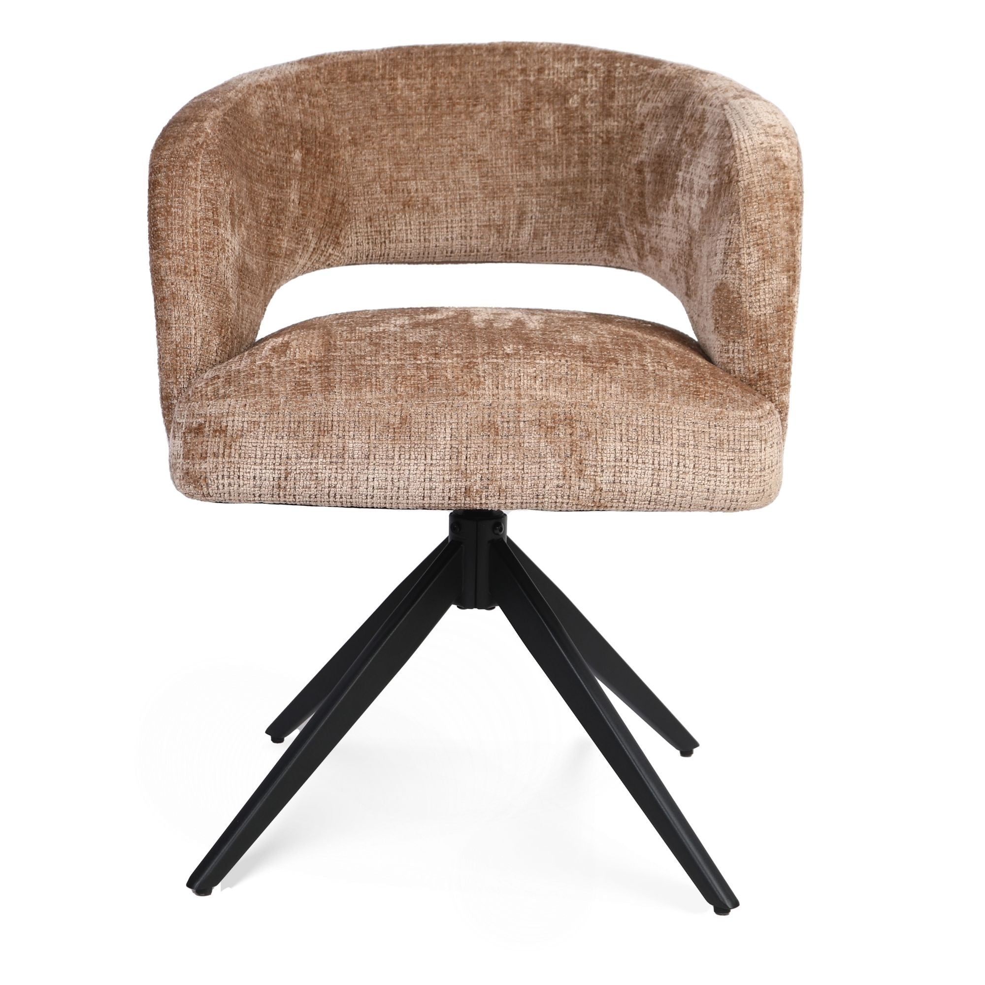 Eetkamerstoel Demi | Cinnamon | Poot Black