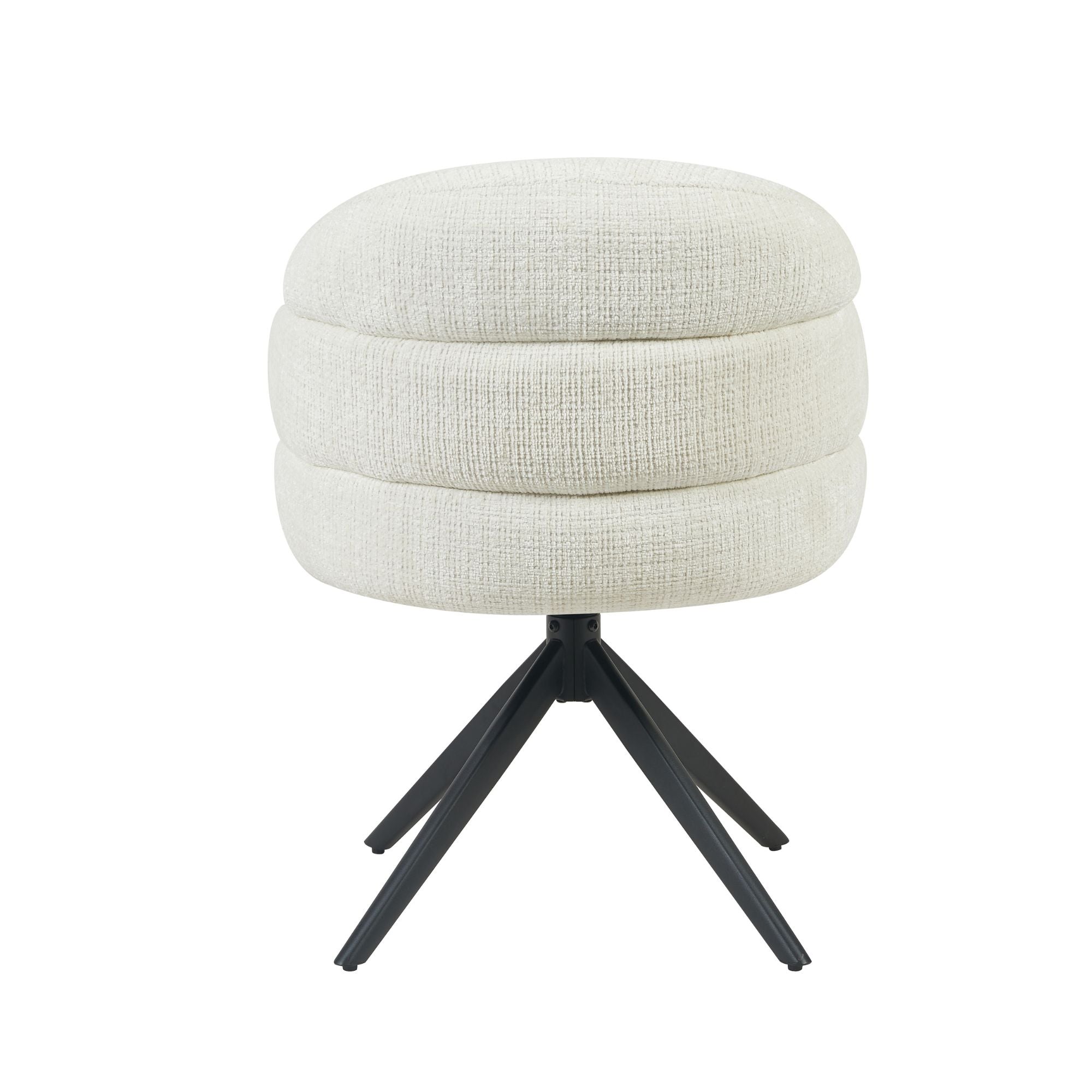 Eetkamerstoel Bella | Off White | Poot Black