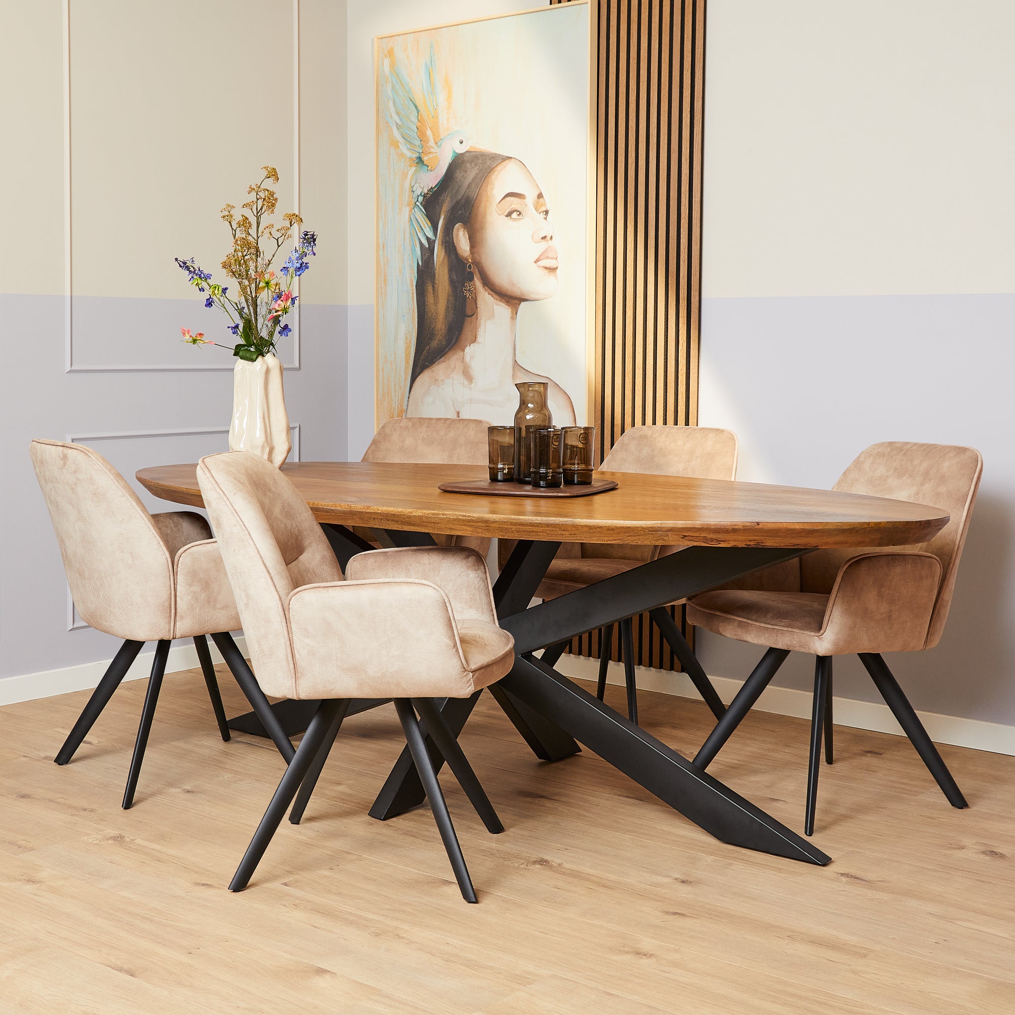 Eetkamerstoel Nova | Beige (set of 2)