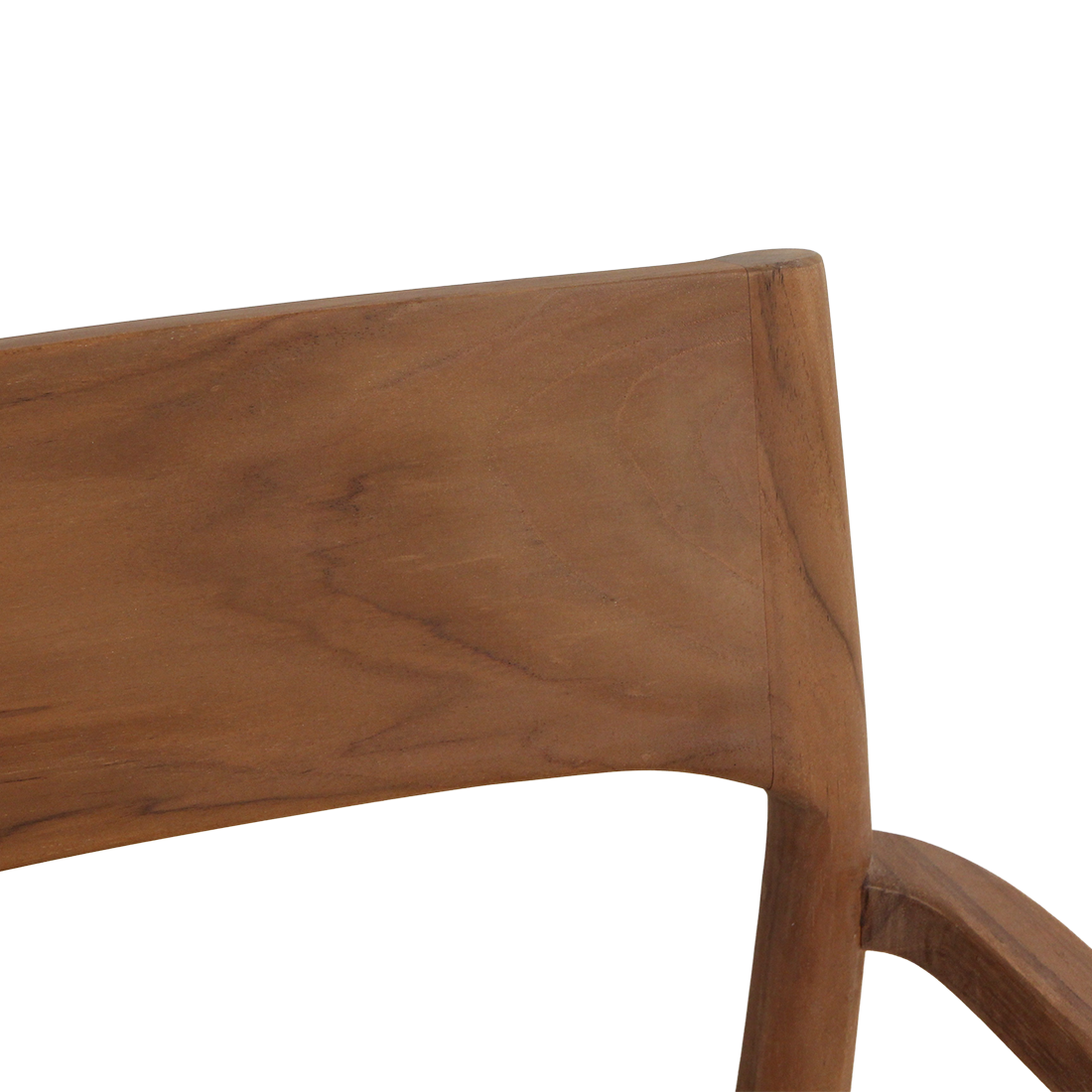 Freya teak eetkamerstoel met armleuning - Naturel (set van 2)