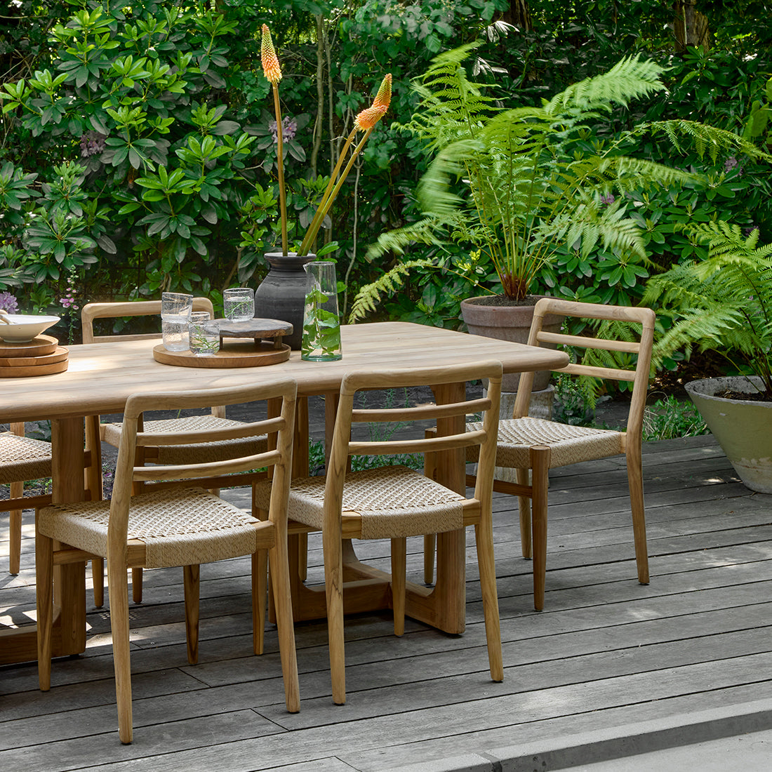 Verano teakhouten tuinstoel - Naturel (set van 2)