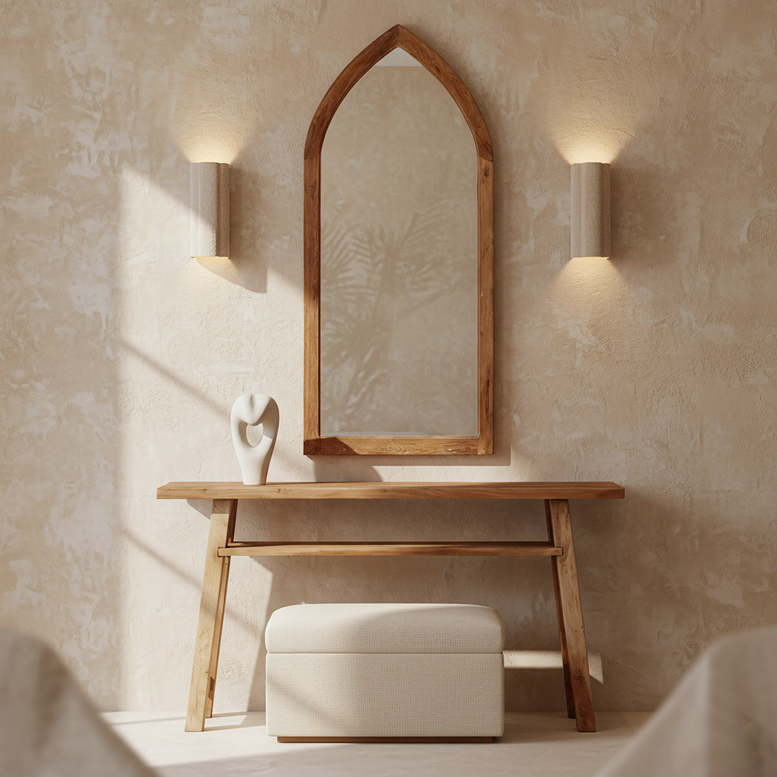 Farmwood wandtafel/sidetable large - FSC-gerecycled hout