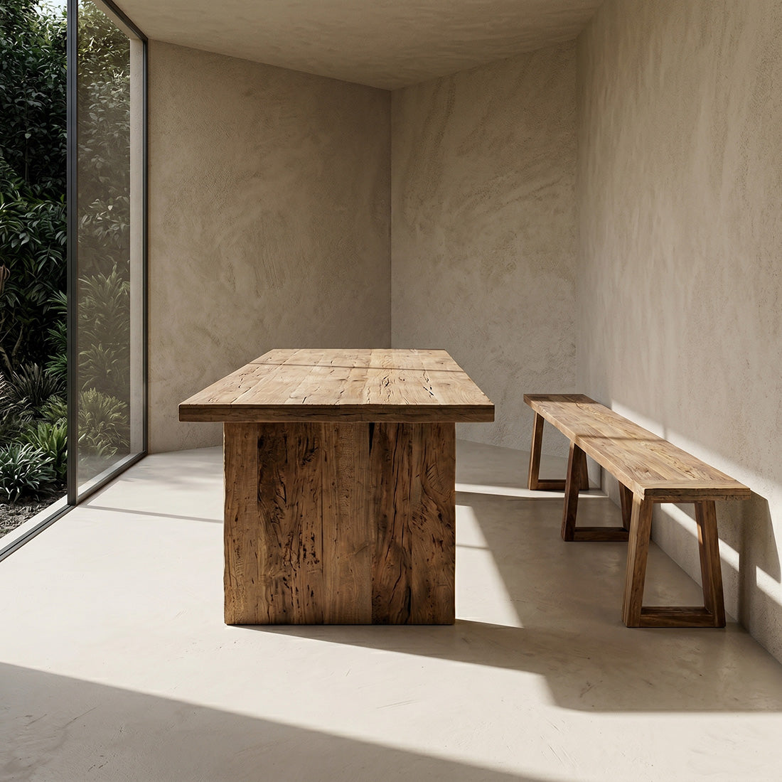 Farmwood Waterfall eettafel - FSC-gerecycled hout - 240 cm