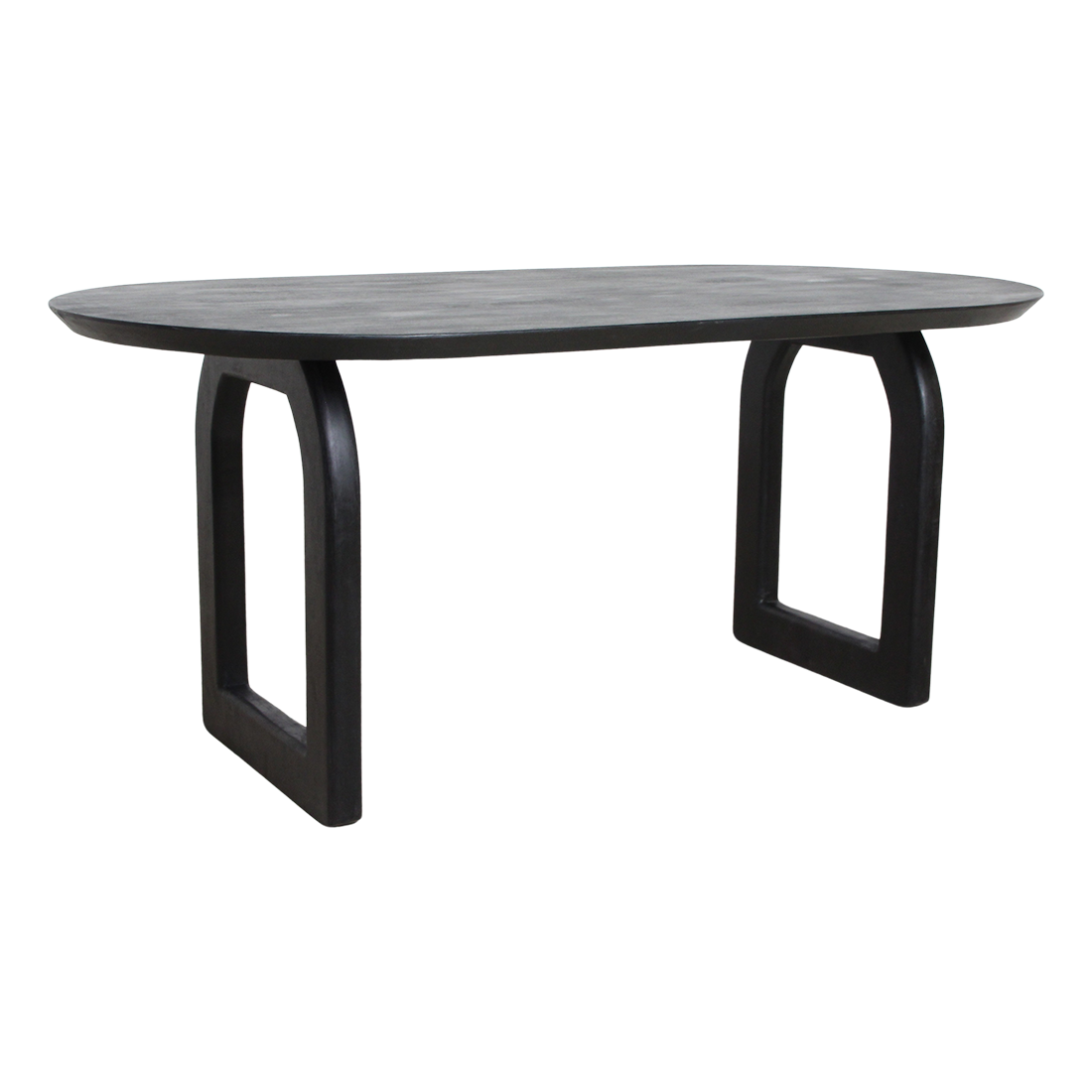 Bullnose eettafel - 180 - open base
