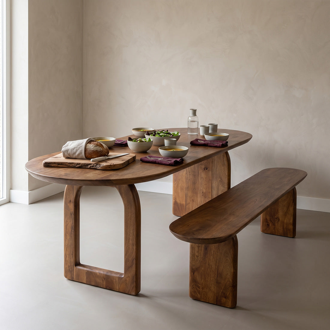 Bullnose eettafel - 200