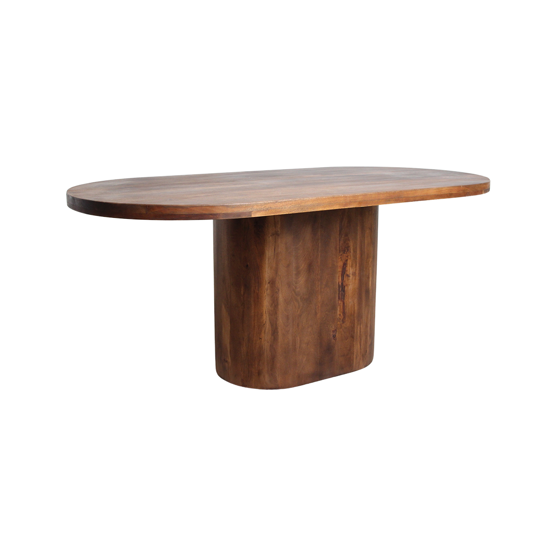 Bullnose Oblong mangohouten eettafel ovaal - 180 cm