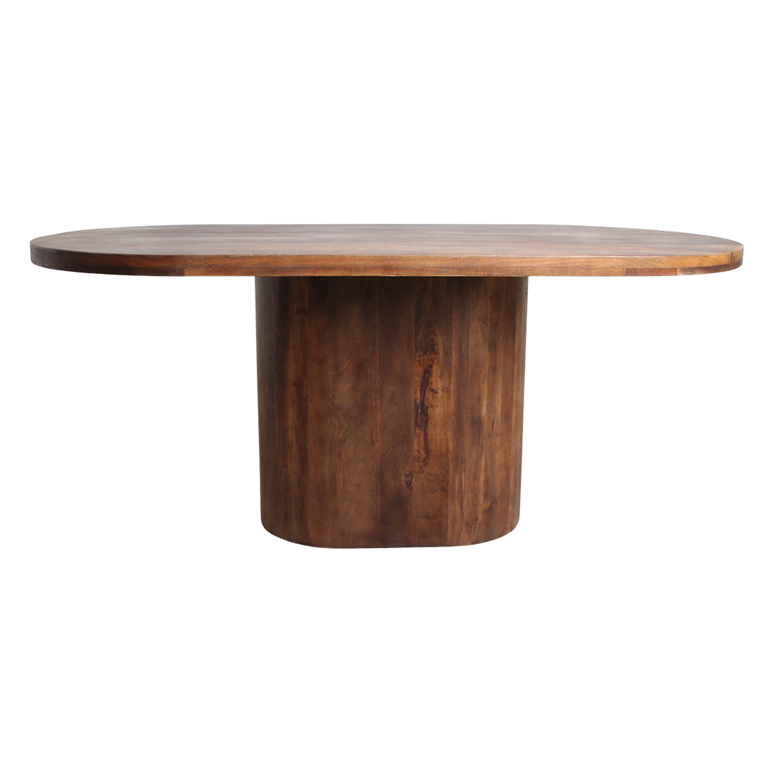 Bullnose Oblong mangohouten eettafel ovaal - 180 cm