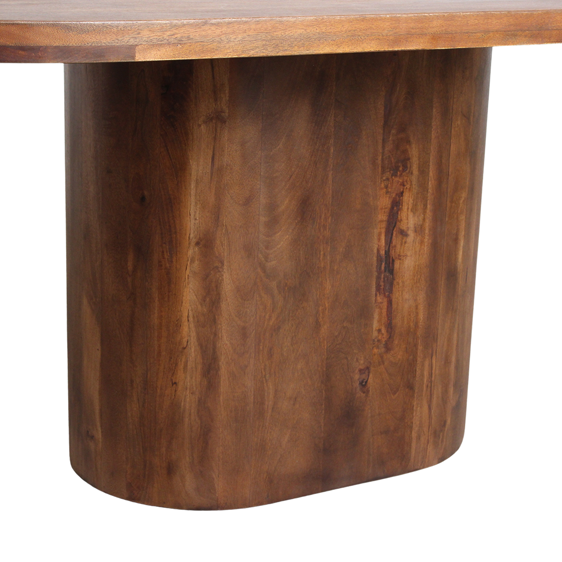 Bullnose Oblong mangohouten eettafel ovaal - 180 cm