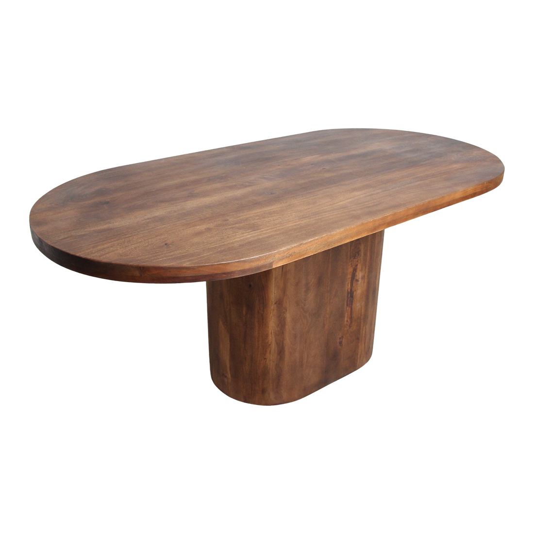 Bullnose Oblong mangohouten eettafel ovaal - 200 cm