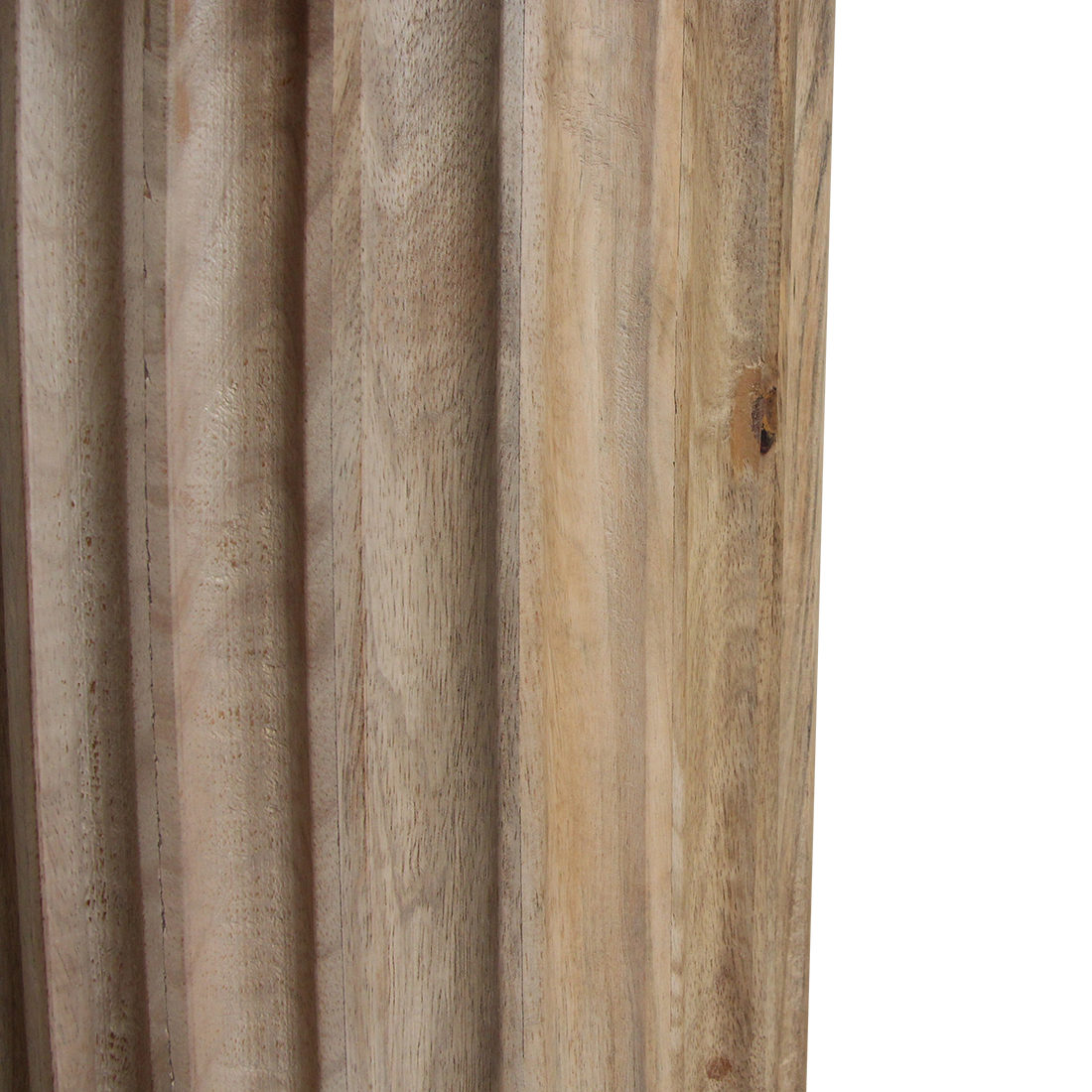 Bullnose bijzettafel reversed naturel Ø 50 cm
