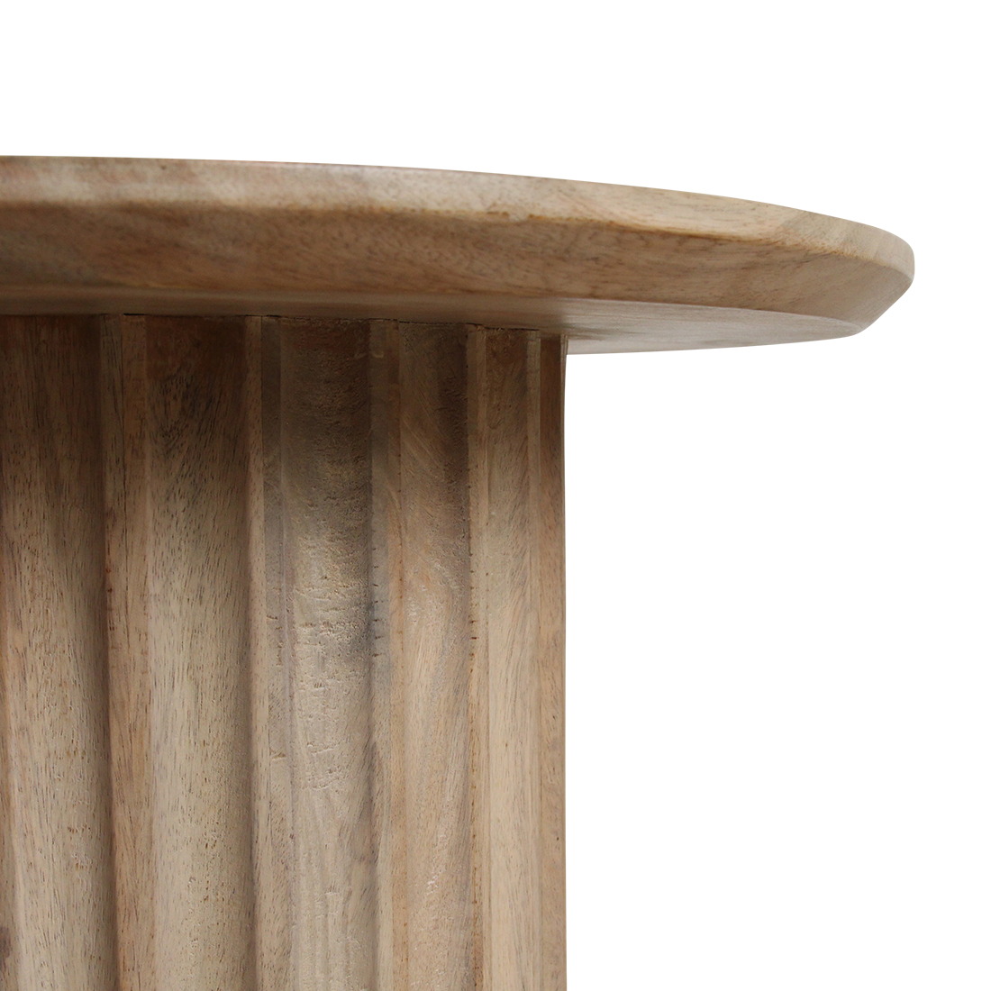 Bullnose bijzettafel reversed naturel Ø 55 cm