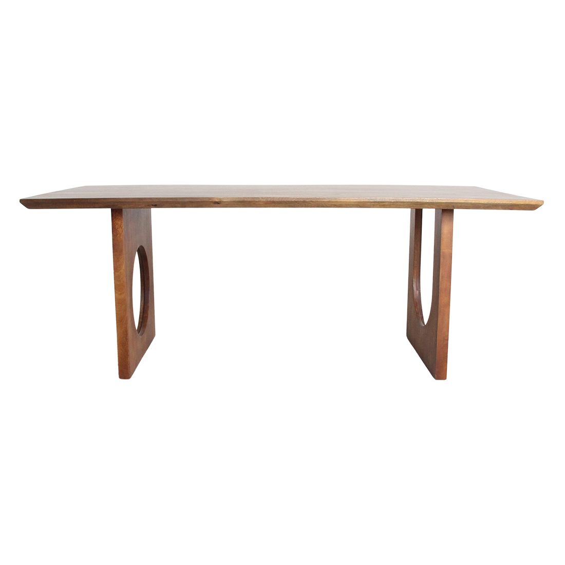 Bullnose Chamfered Mix mangohouten eettafel  - 180 cm
