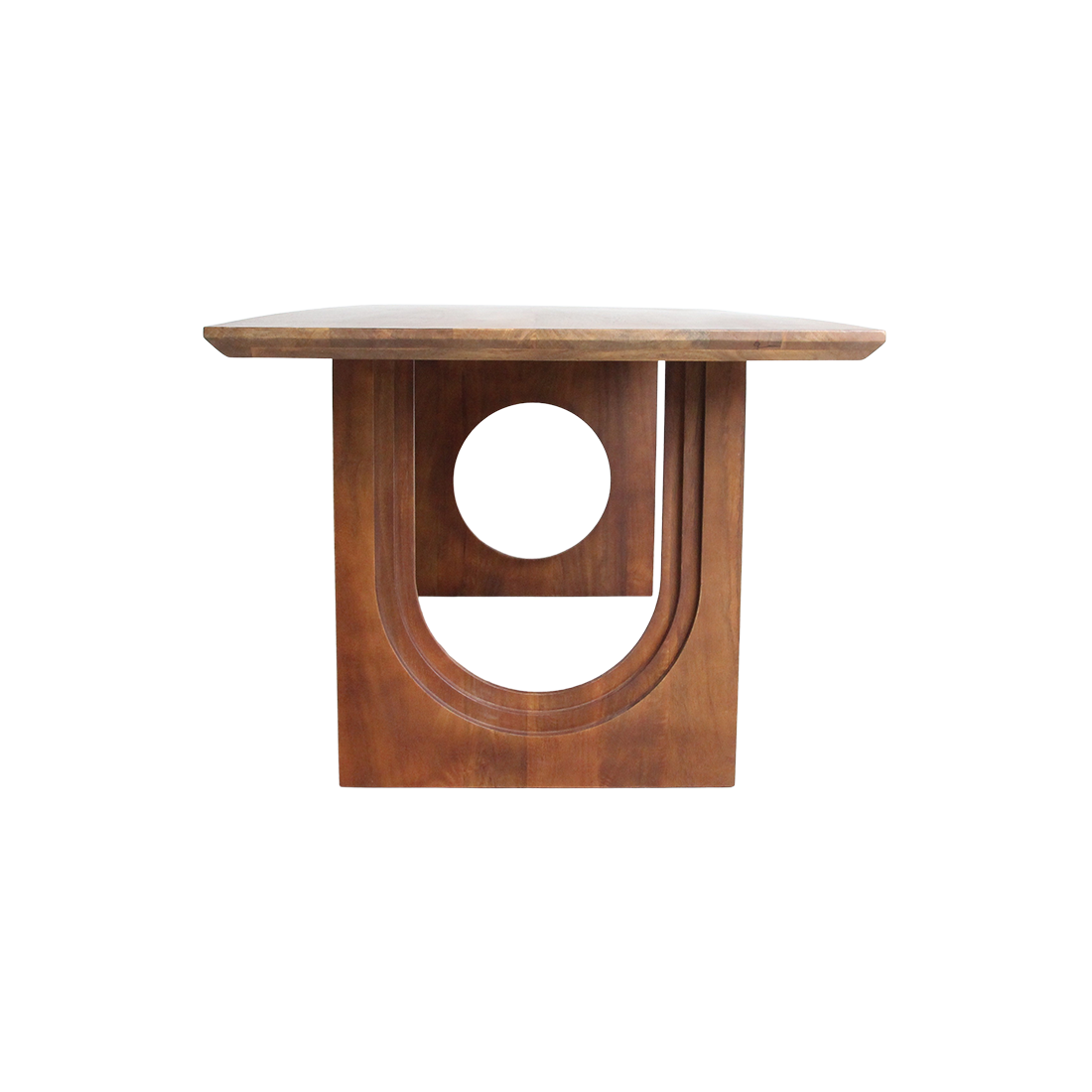 Bullnose Chamfered Mix mangohouten eettafel  - 200 cm