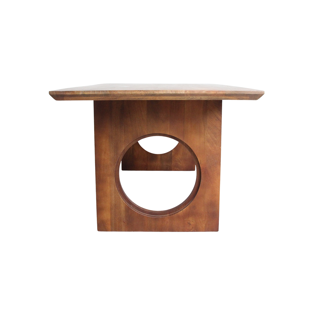 Bullnose Chamfered Mix mangohouten eettafel  - 200 cm