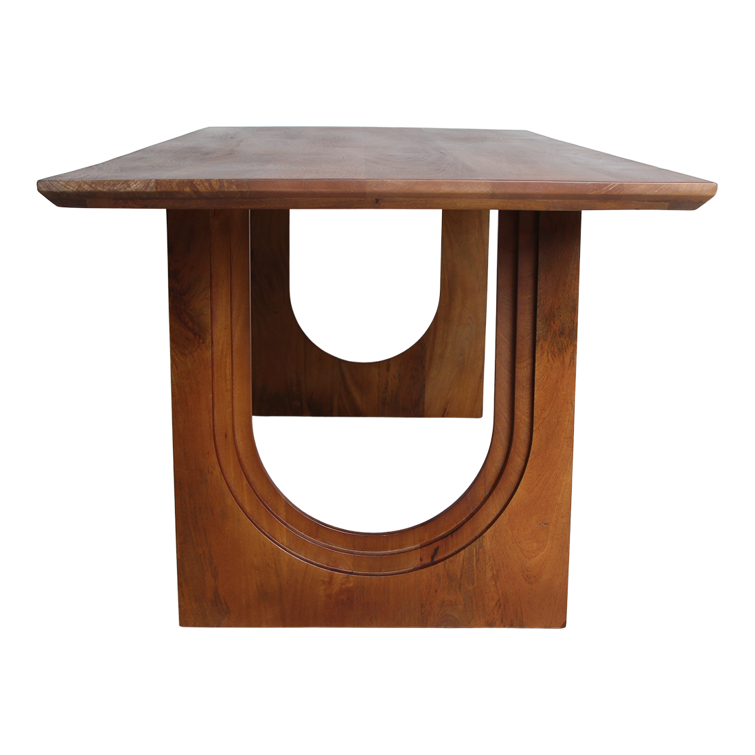 Bullnose Chamfered Arch mangohouten eettafel - 240 cm