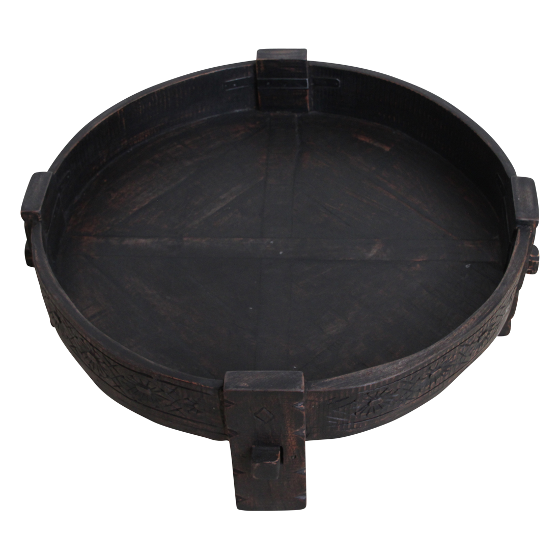 Chakki bijzettafel zwart - 73x73x25 cm