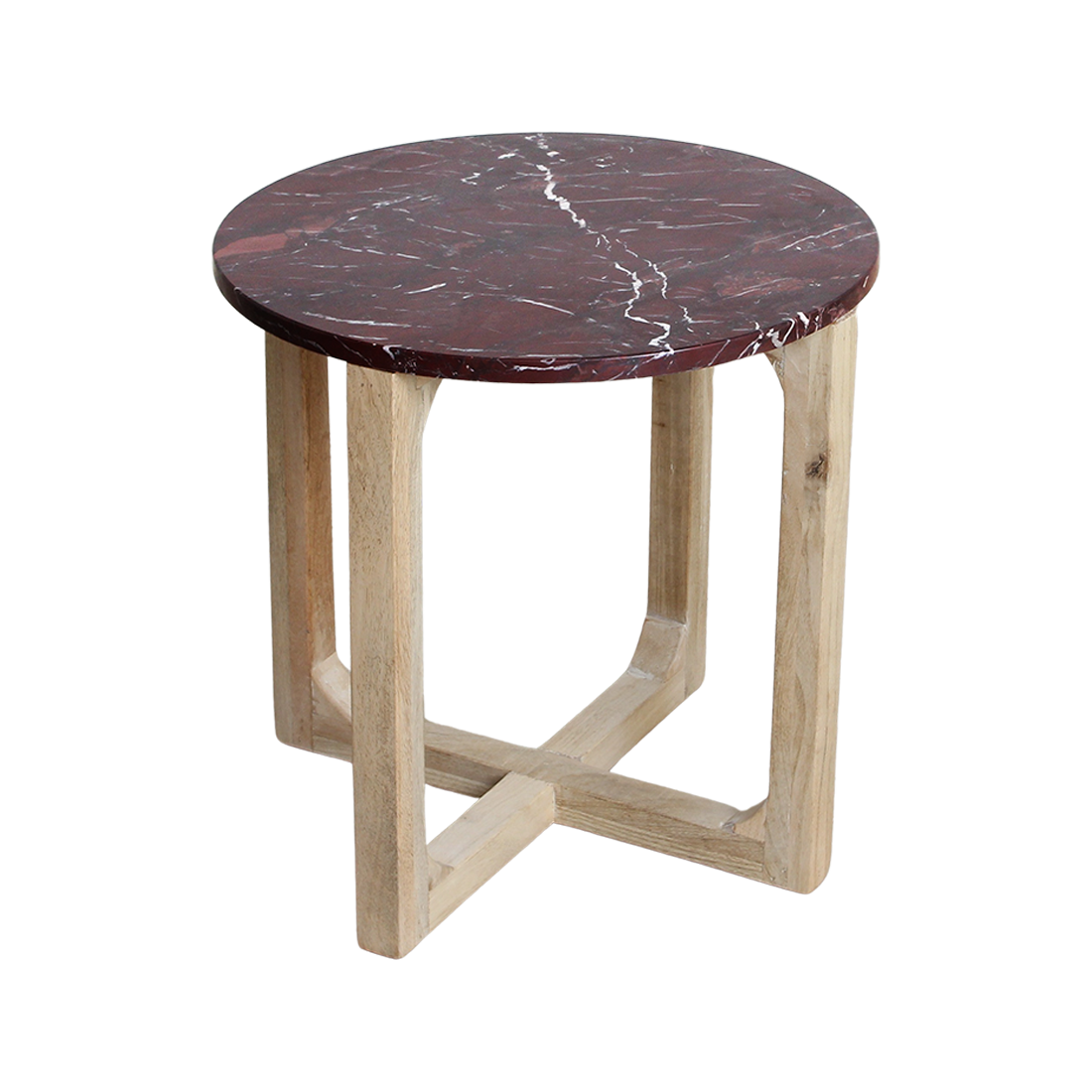 Marmeren bijzettafel Cherry - 50x50x50 cm