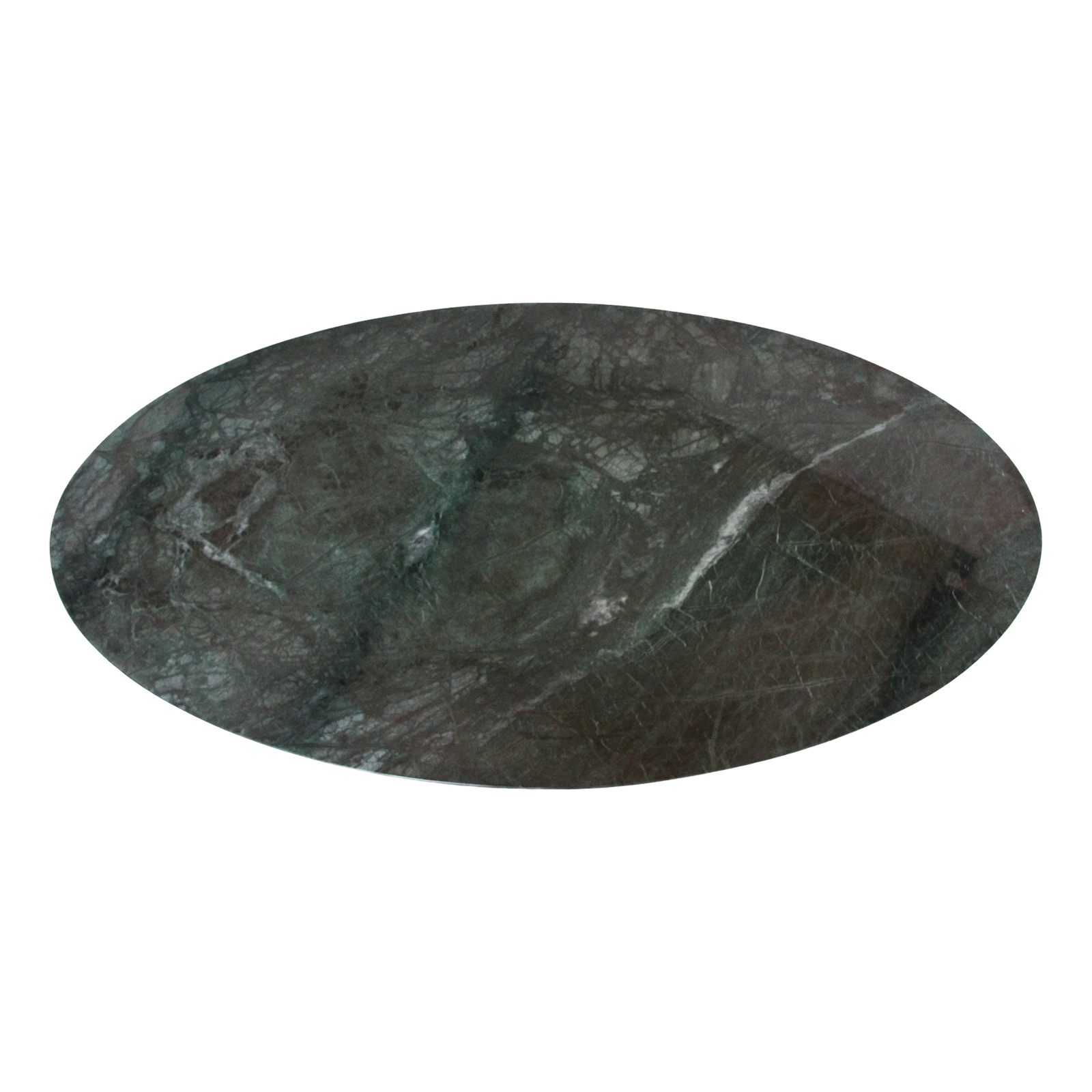 Ovale marmeren salontafel - Groen - 120x60x38 cm