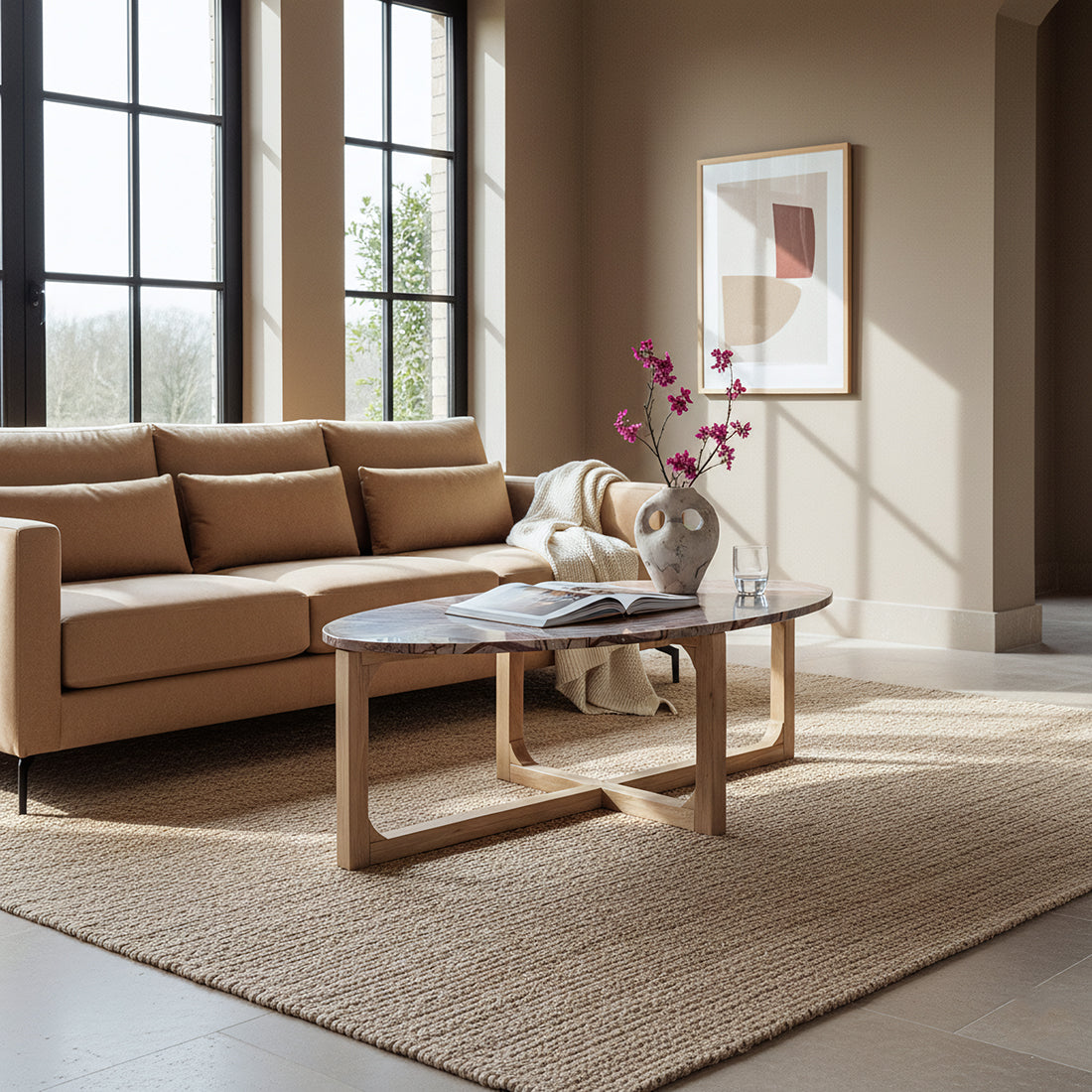 Marmeren salontafel Bizar - 120x60x38 cm