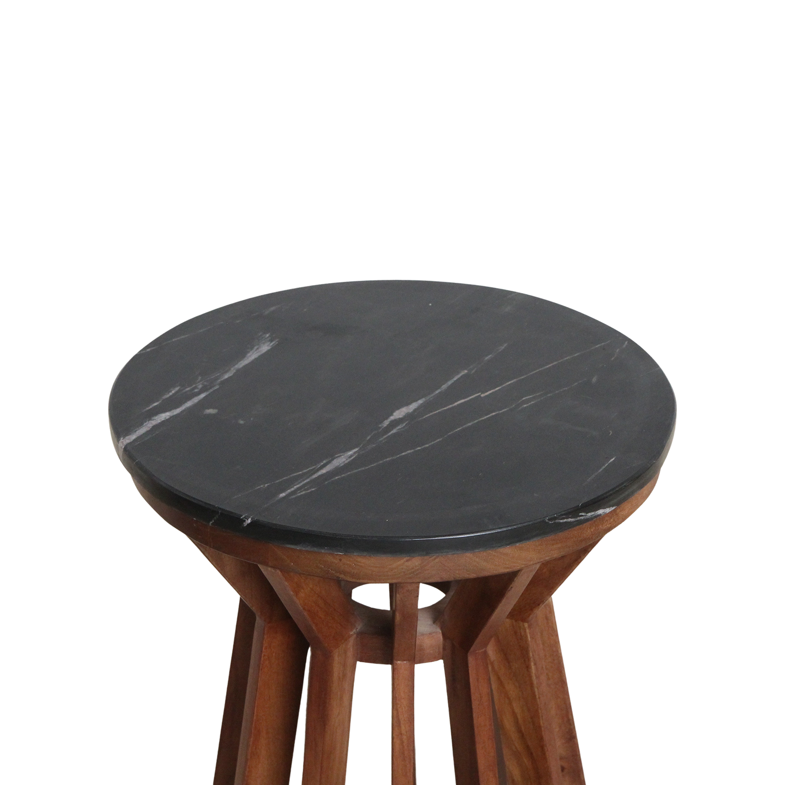 Sabah marmeren bijzettafel - zwart