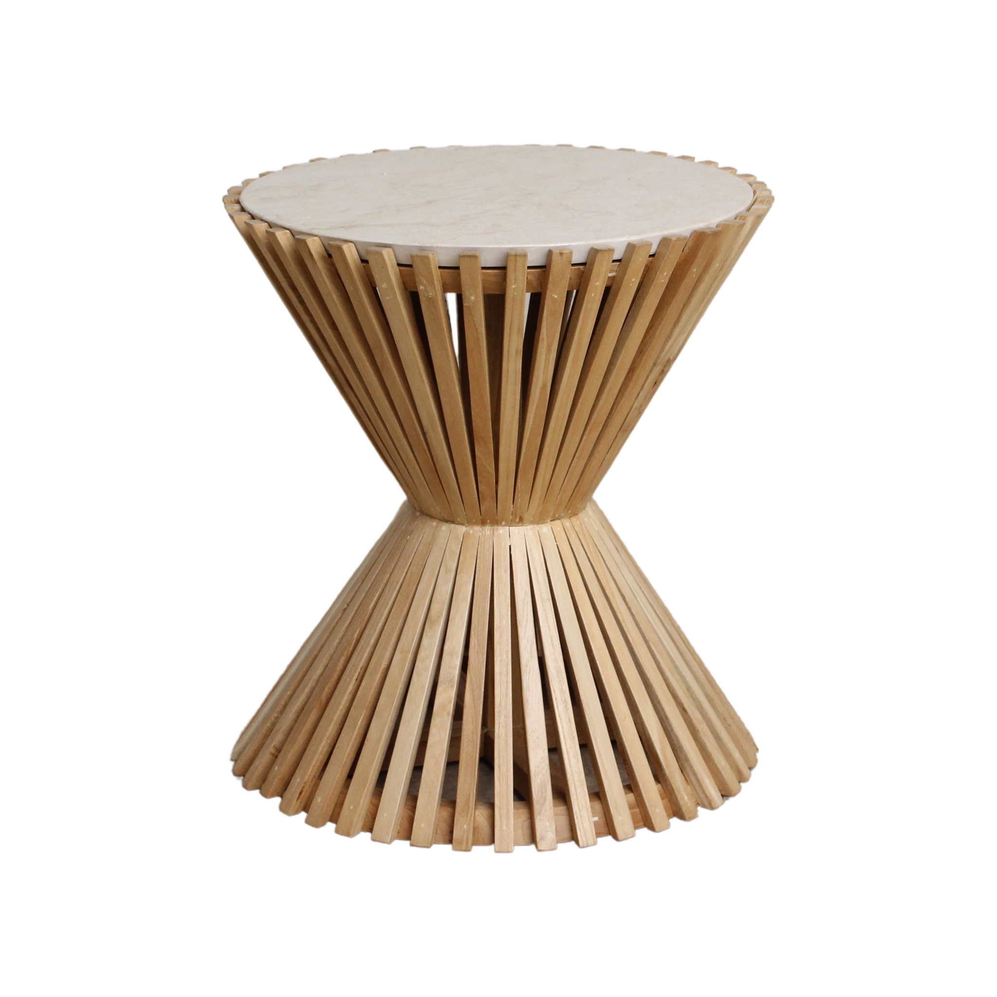 Infinity marmeren bijzettafel Hourglass