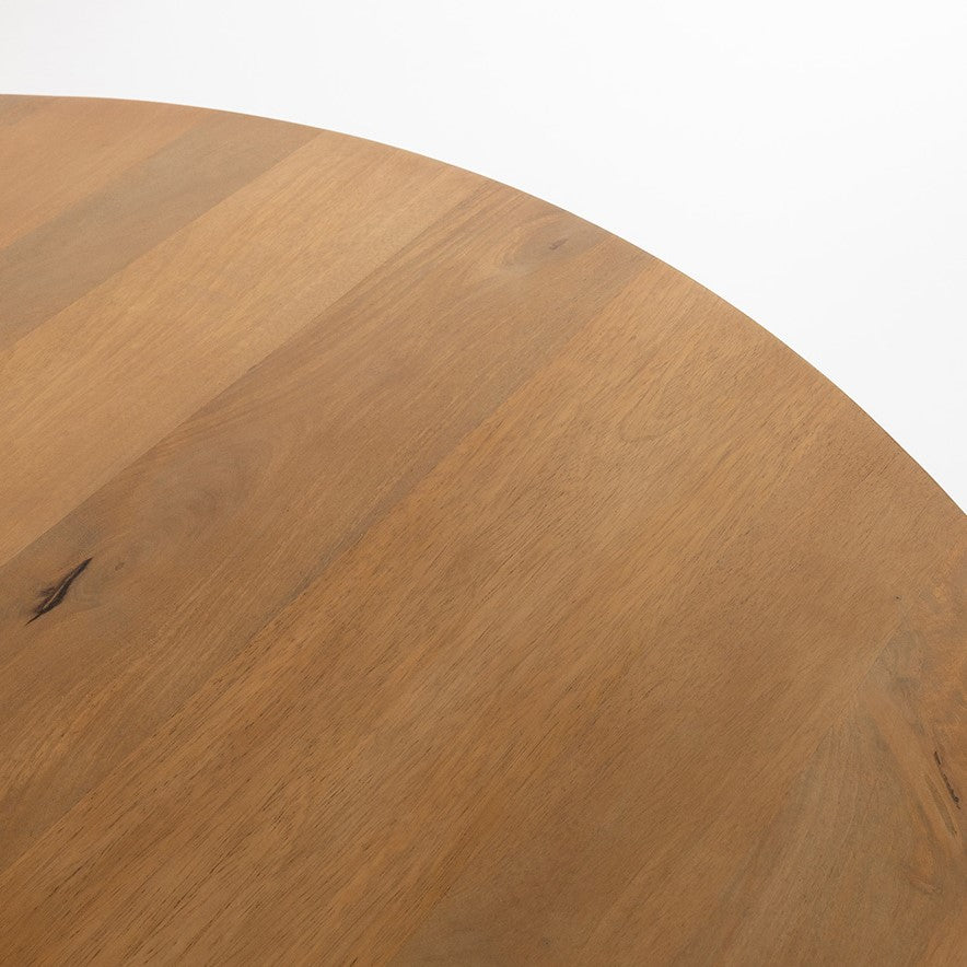 Eetkamertafel Ø150, Mango Smooth Natural