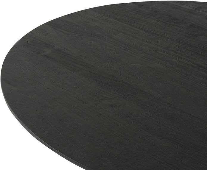 Eetkamertafel Ø120, Acacia Black