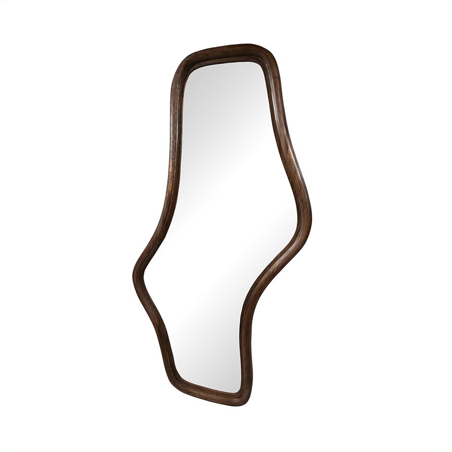 Wavy spiegel 121, Mango Brown Walnut