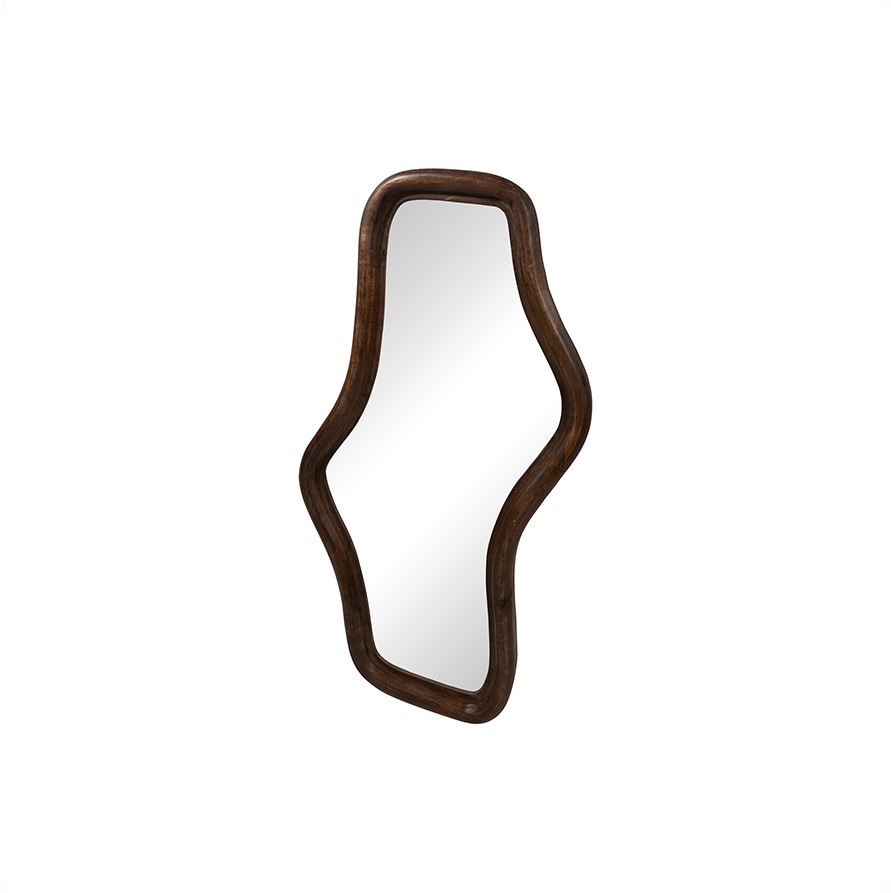 Wavy spiegel 80, Mango Brown Walnut