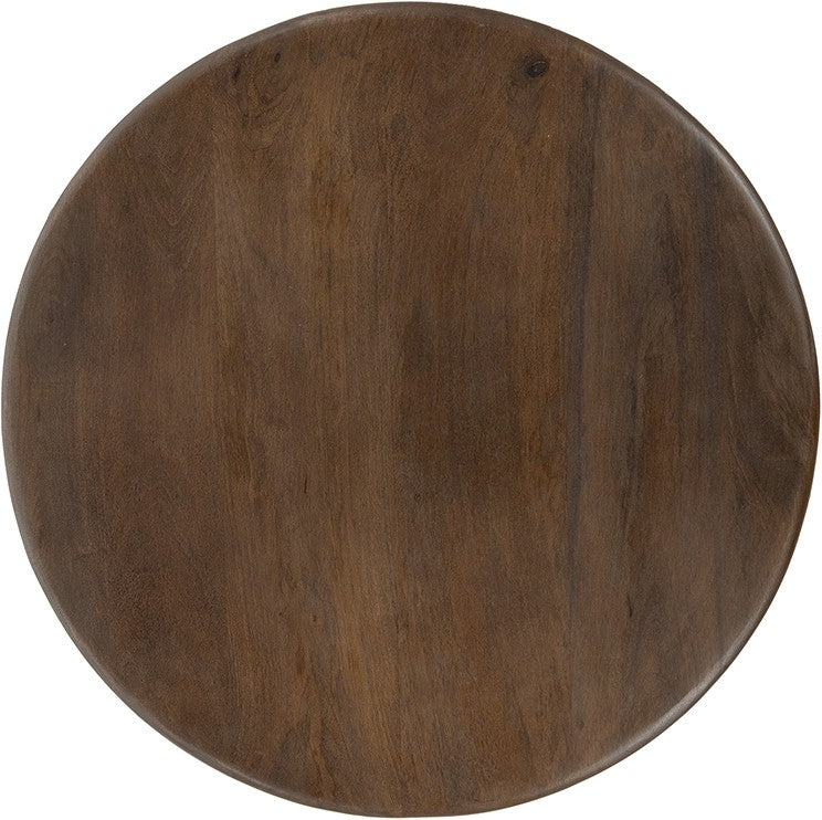 Bijzettafel Ø50, Mango Brown Walnut