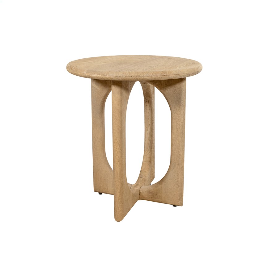 Bijzettafel Ø50, Acacia Groovy Natural