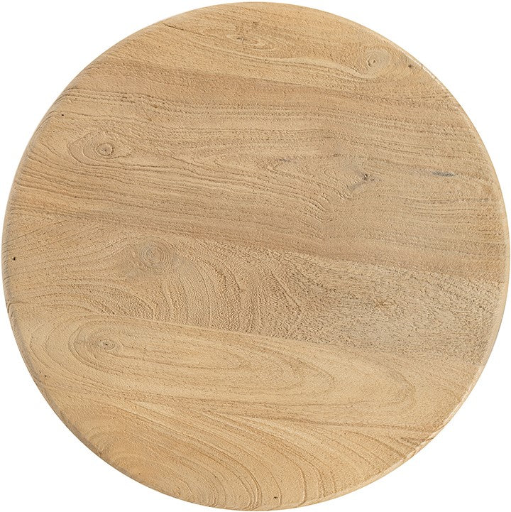 Bijzettafel Ø50, Acacia Groovy Natural