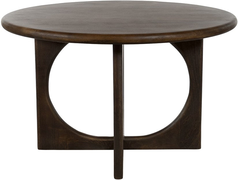 Eetkamertafel Ø130, Mango Brown Walnut
